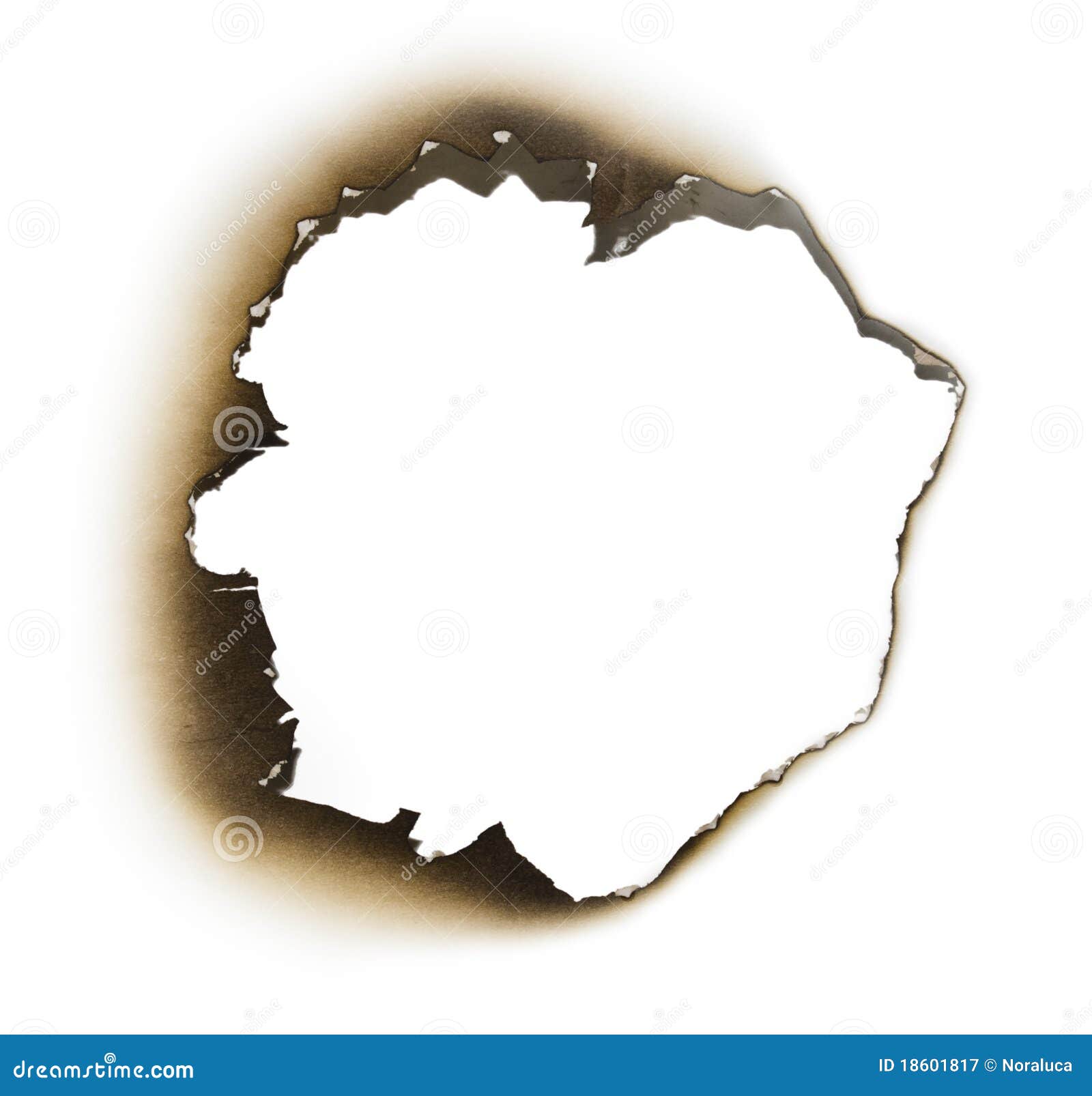 Burnt Hole In A Piece Of Paper Stock Image Image 18601817