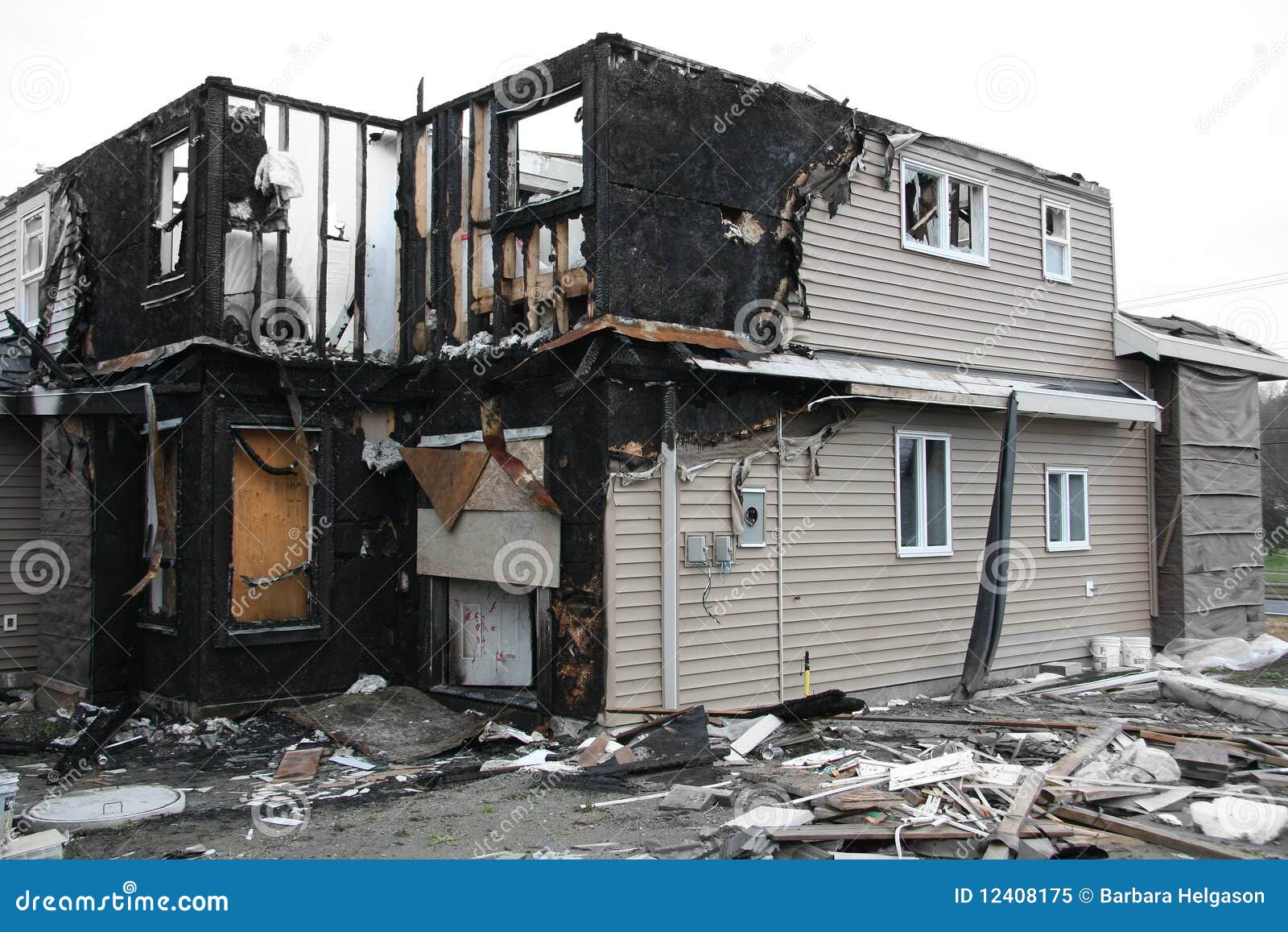 Burnt house stock image. Image of charred, burnt, danger 12408175