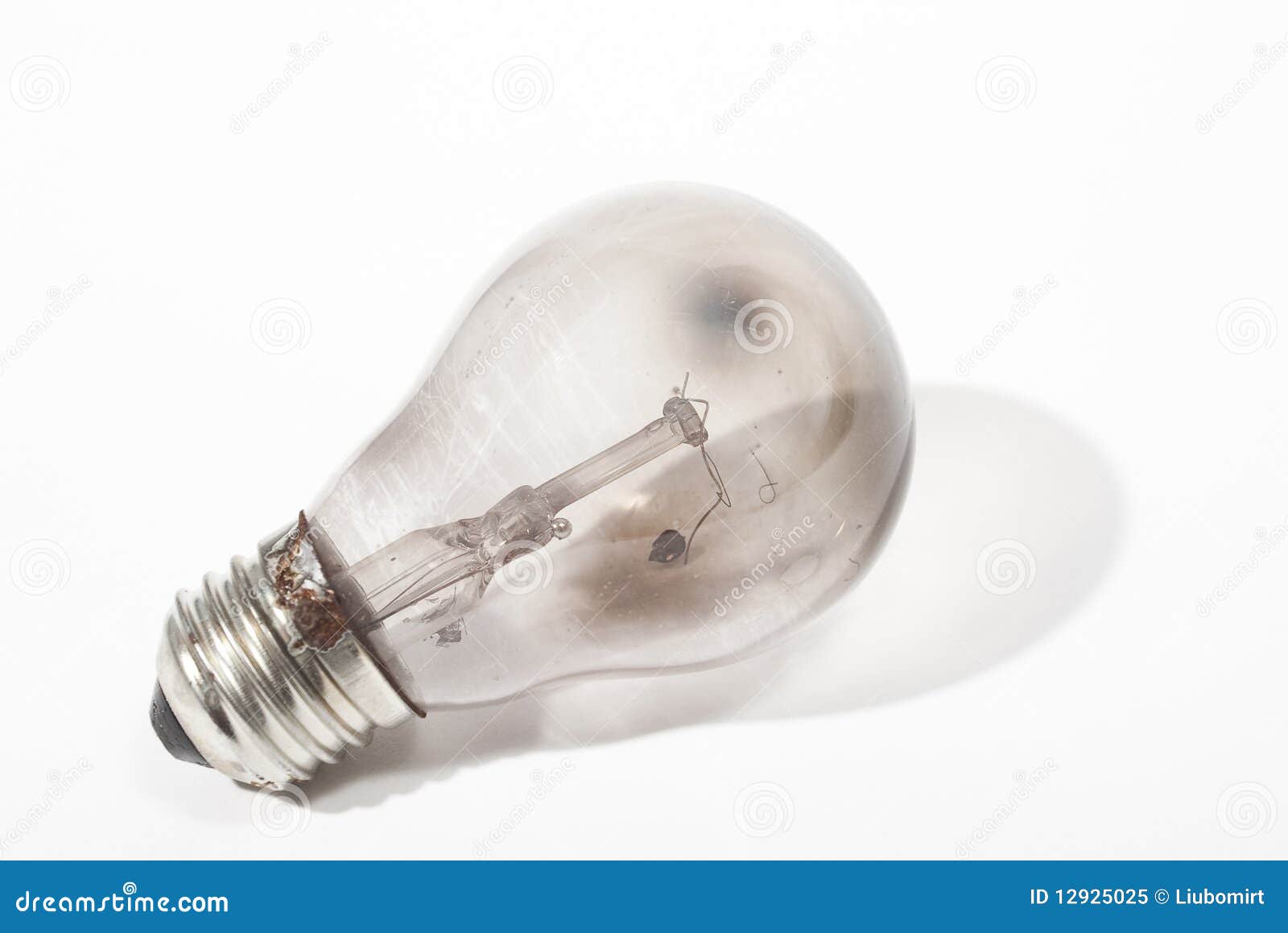 Burnt light bulb stock image. Image of household, conservation 12925025