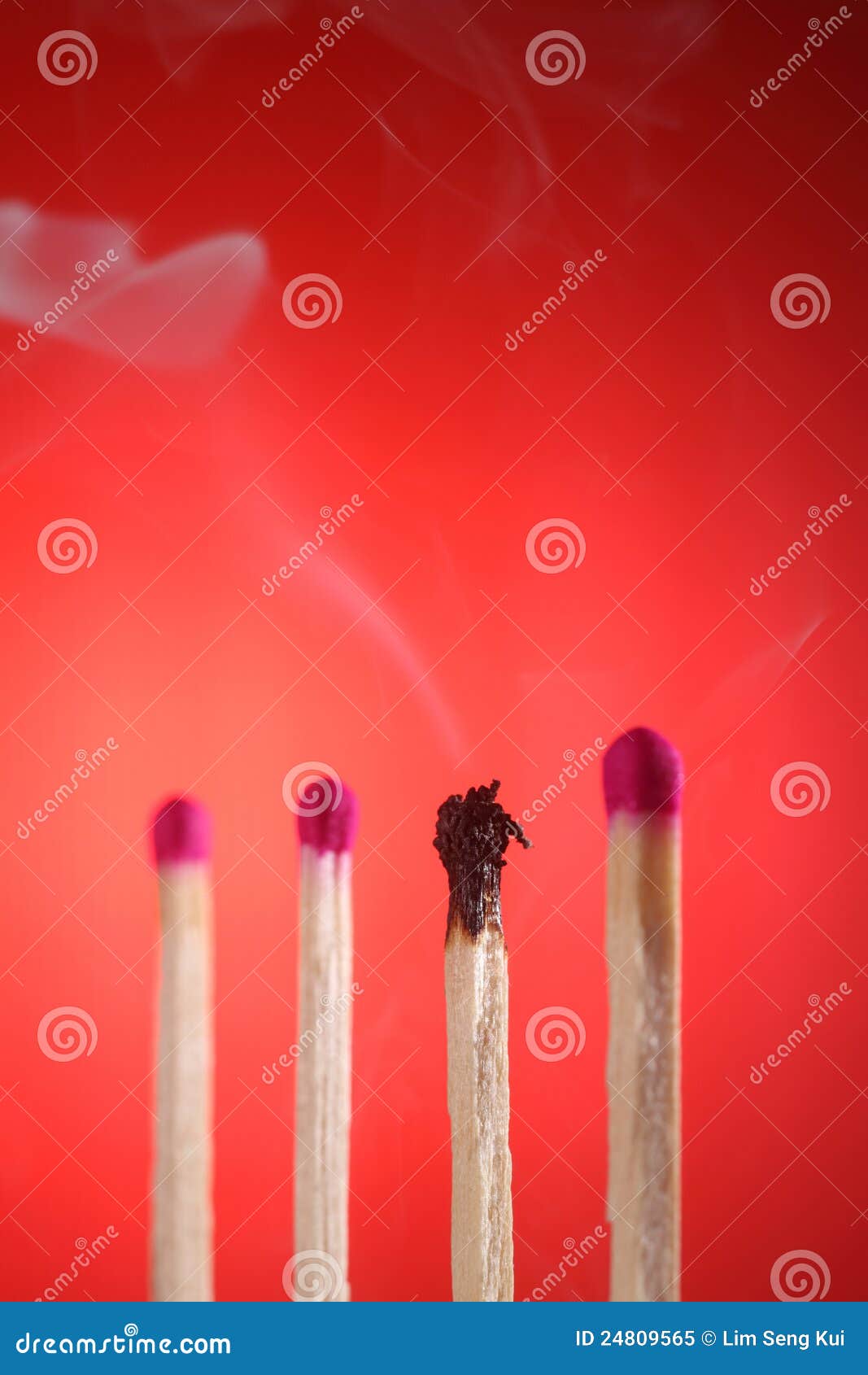 Burnt matches stock image. Image of colored, objects 24809565
