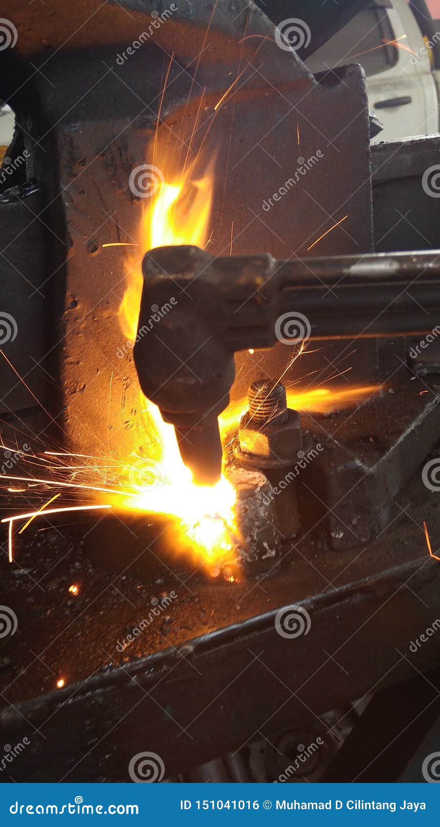 Burnt stock photo. Image of iron, melt, fire, burnt 151041016