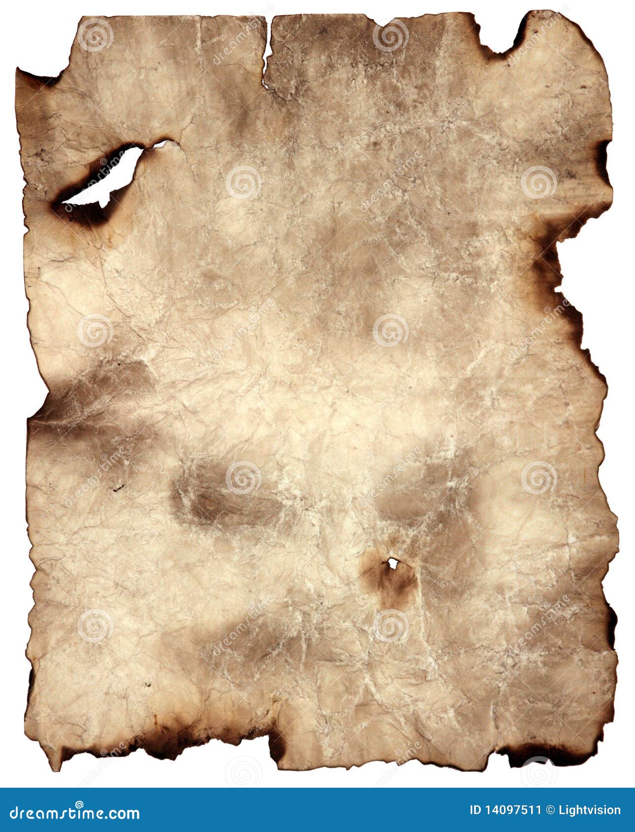 burnt parchment paper