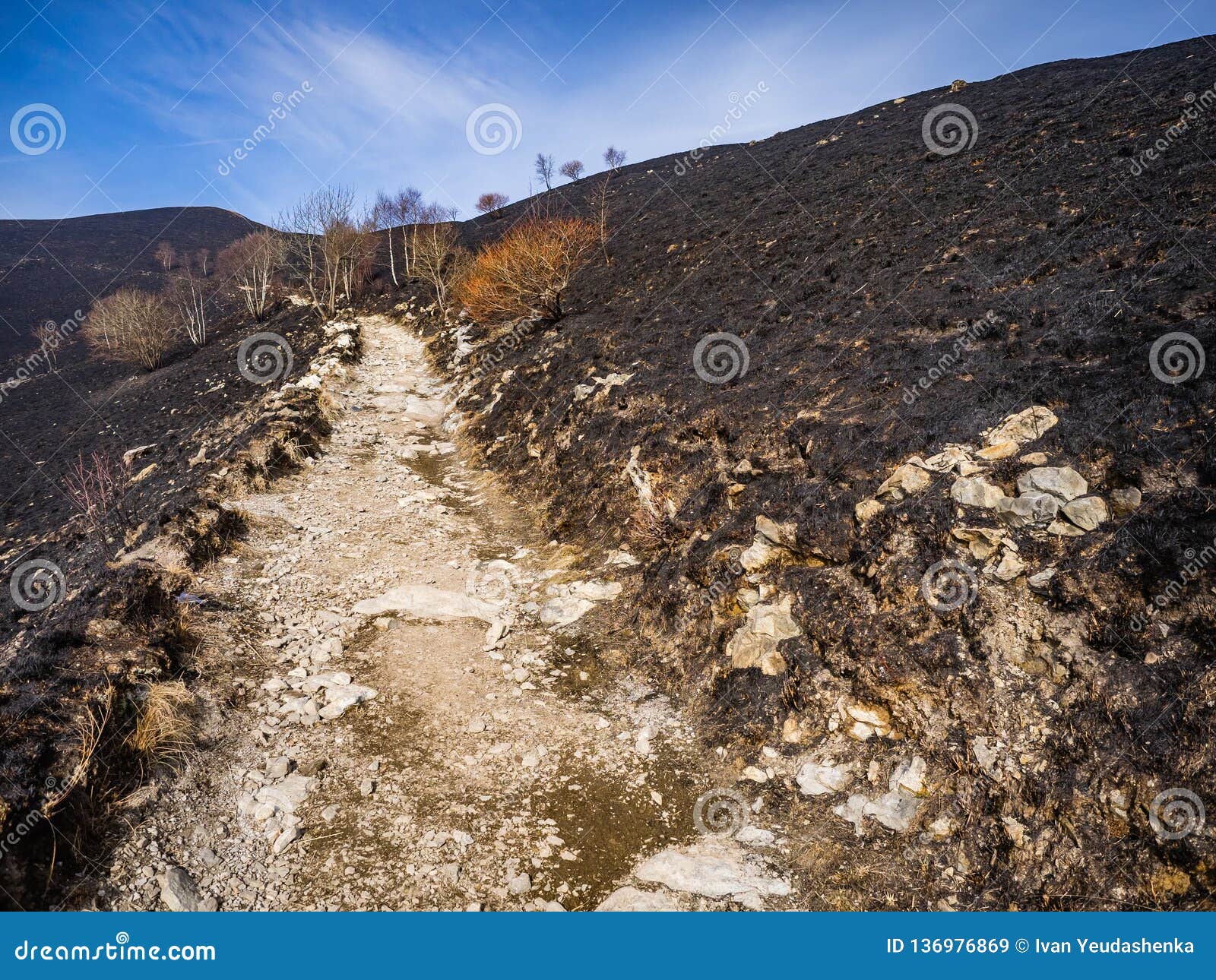 burnt slopes of monte bolettone