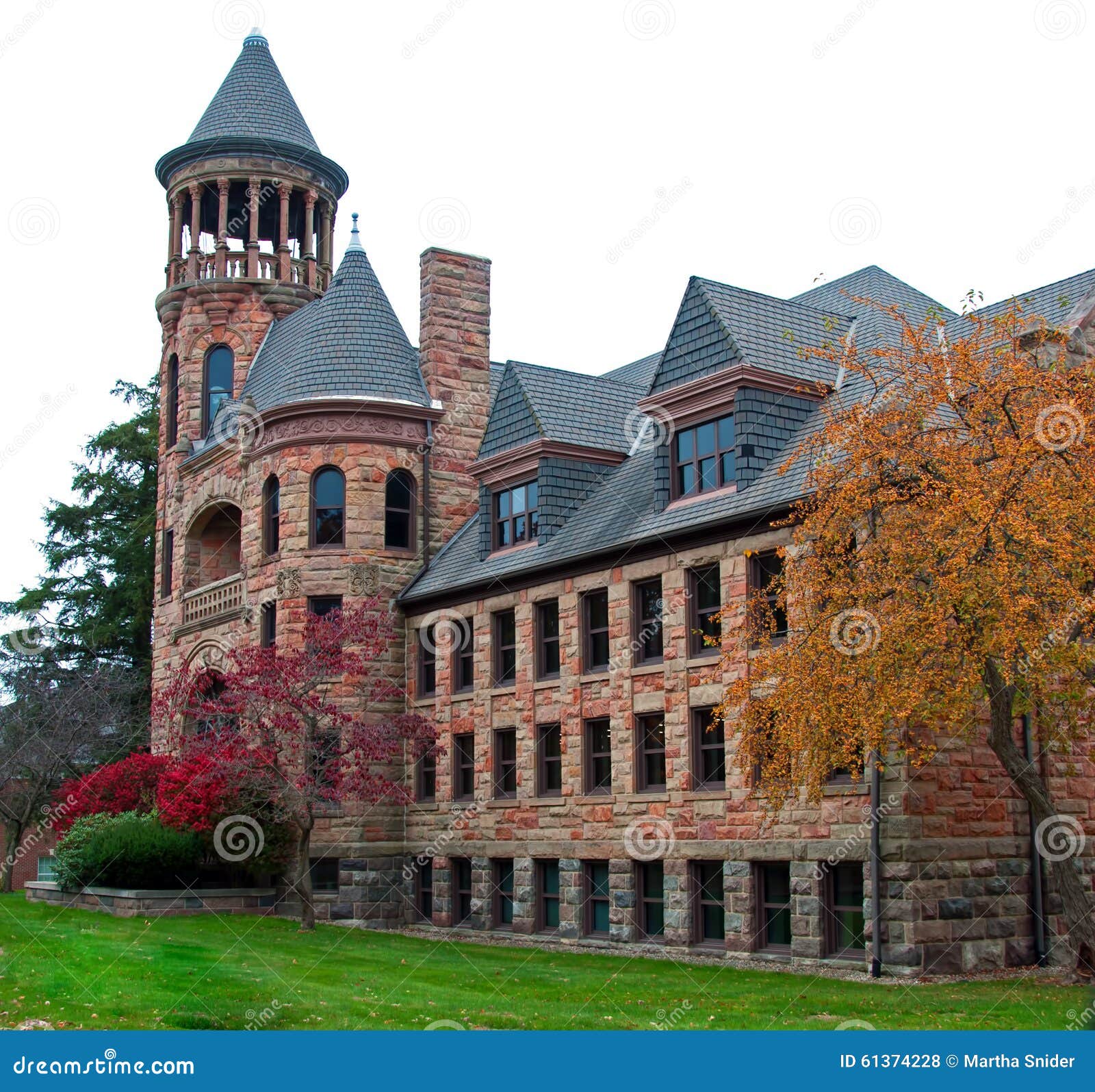 Burrage Library, Olivet College Stock Photo Image of brick, learning
