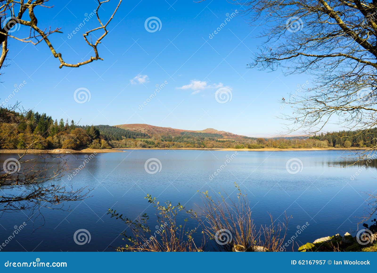 Burrator Reservoir Dartmoor Devon Stock Image - Image of europe ...