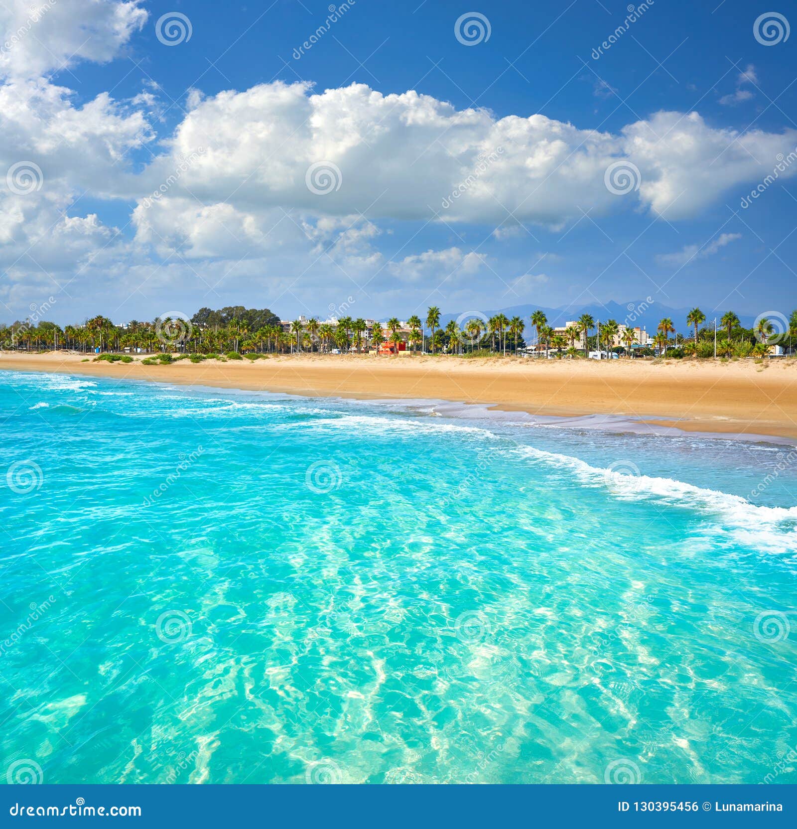 burriana beach in castellon of spain