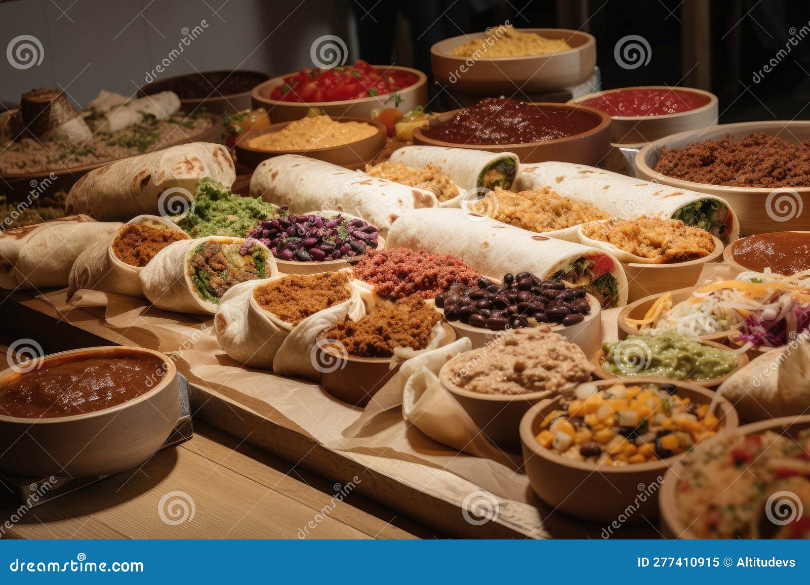 Burrito Display Ready For Devouring Stock Photography | CartoonDealer.com #316540748