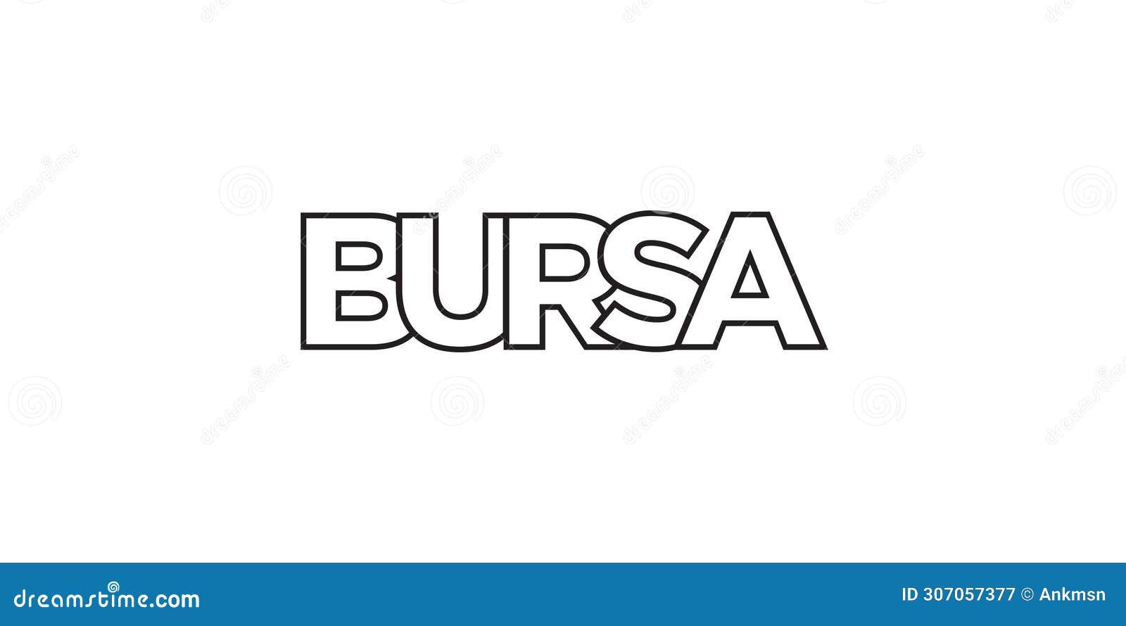 bursa in the turkey emblem. the  features a geometric style,   with bold typography in a modern font. the