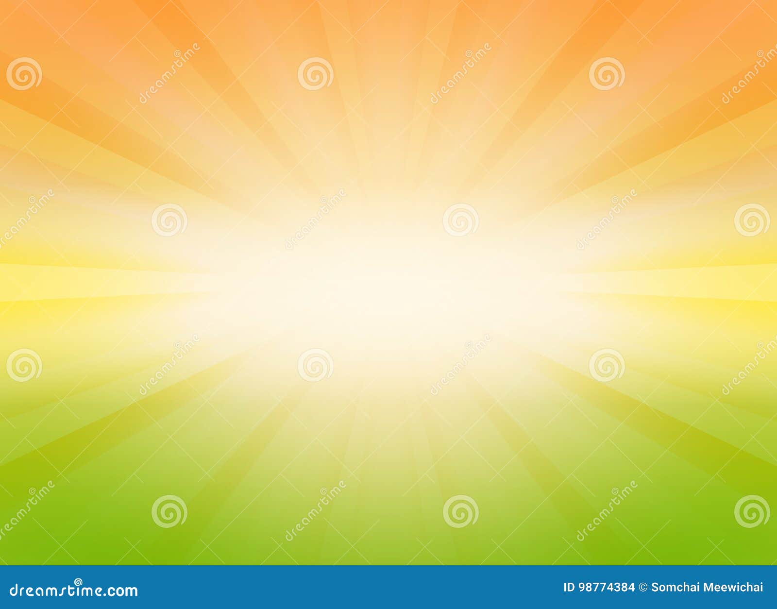 Burst Background for Presentation with Green and Yellow Mix Color Stock  Illustration - Illustration of landscape, copy: 98774384