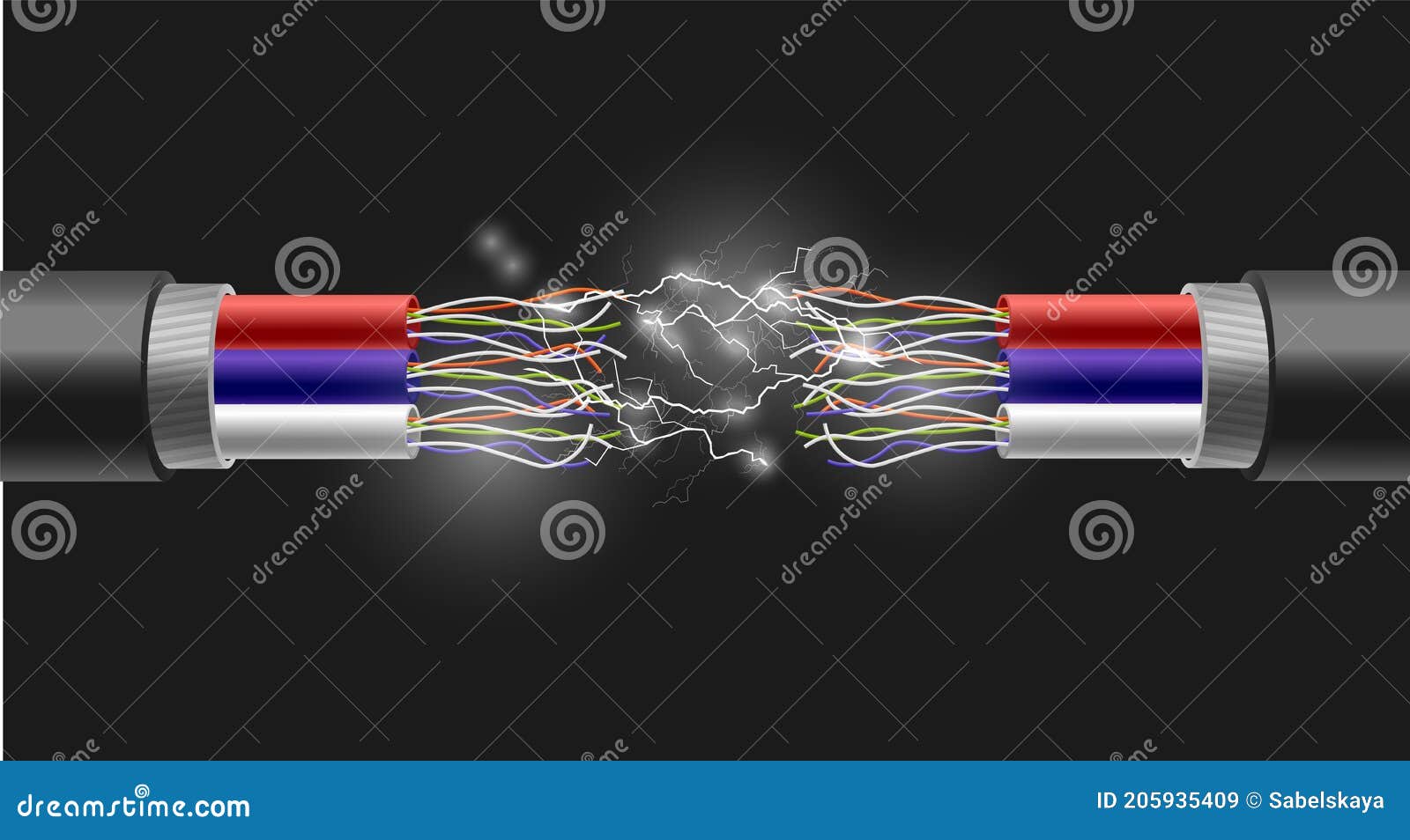 Exposed Wires Stock Illustrations – 57 Exposed Wires Stock Illustrations,  Vectors & Clipart - Dreamstime