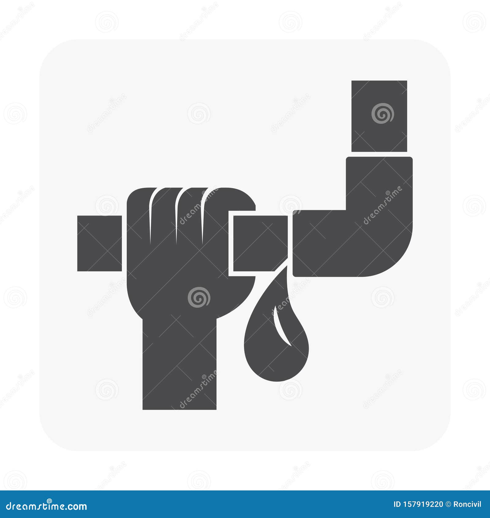 Burst pipe icon stock vector. Illustration of isolated 157919220