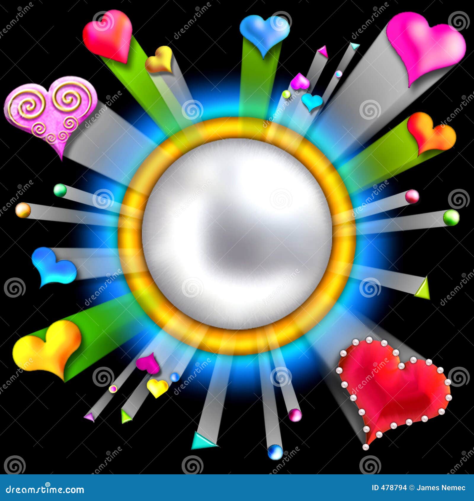 Download Bursting Love Valentine S Frame Stock Illustration Illustration Of Love Frames 478794