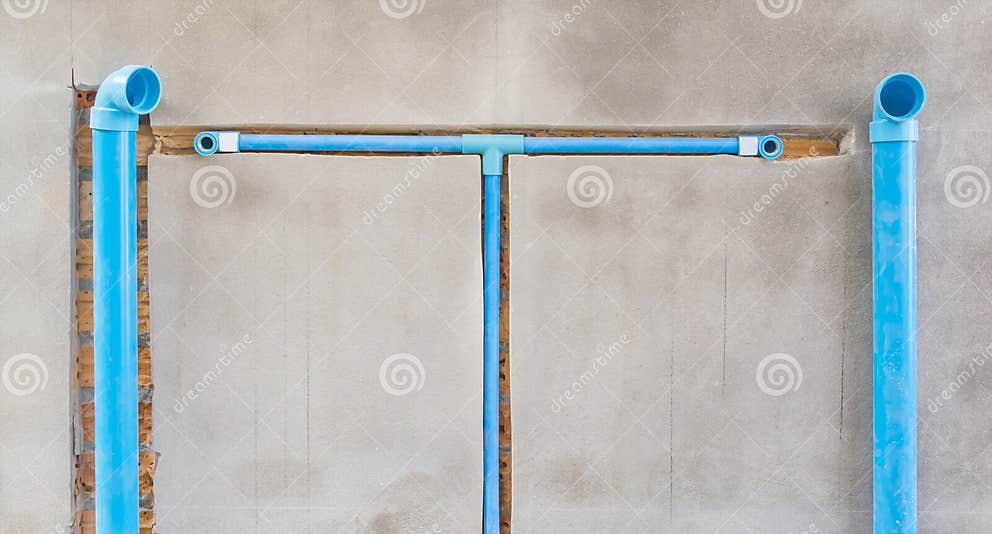 Bury a Pvc Pipe in the Wall Stock Photo Image of mortar, link 50525904