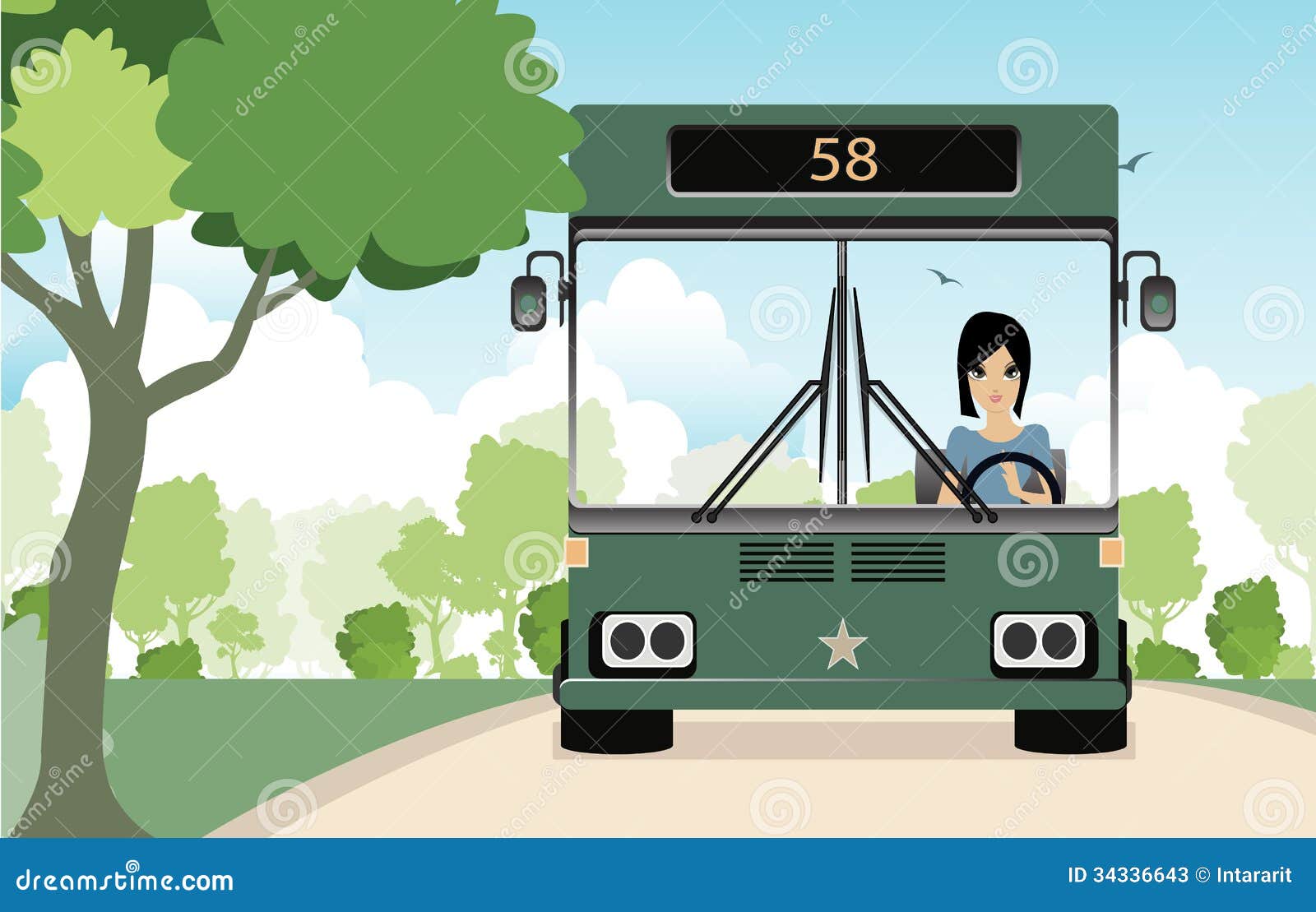woman school bus driver cartoon woman school bus driver cartoon