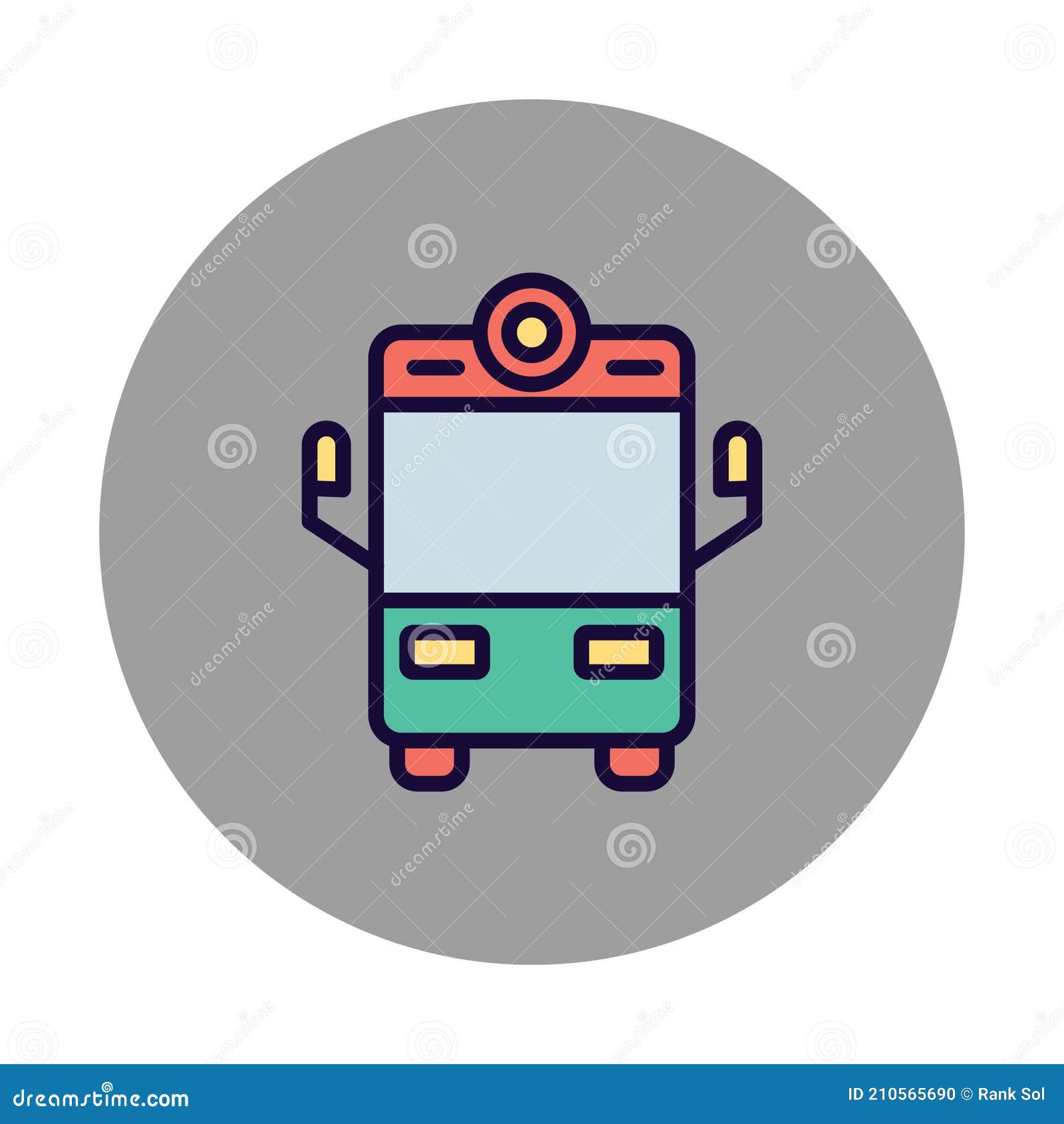 bus   icon which can easily modify or edit
