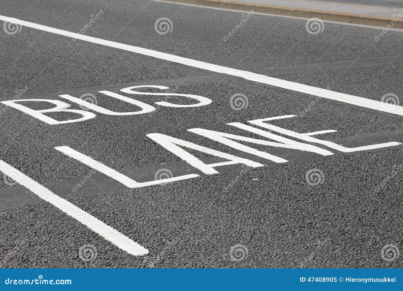 Bus Lane in London stock image. Image of lane, england 47408905