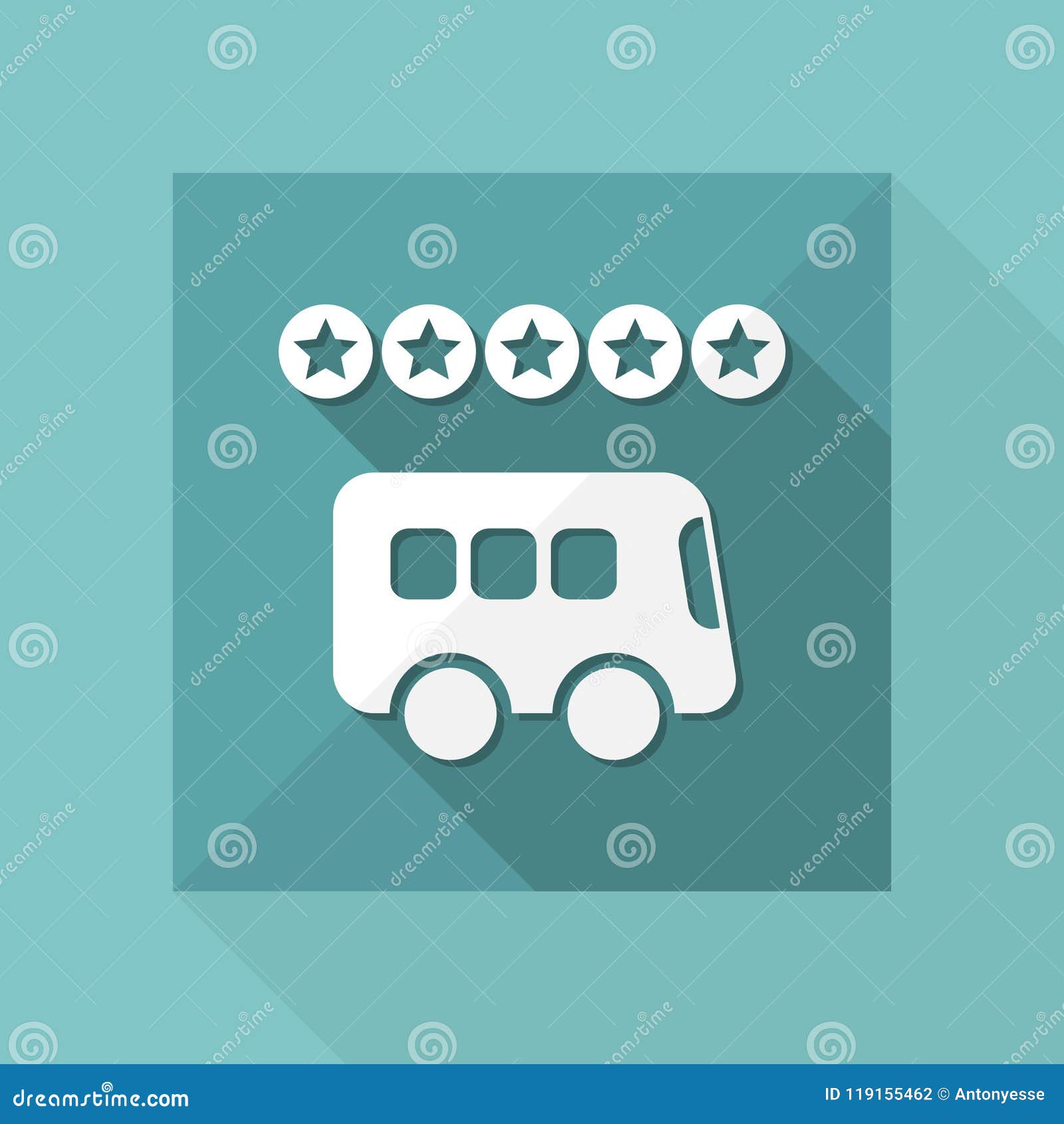 Bus rating icon stock illustration. Illustration of stars 119155462