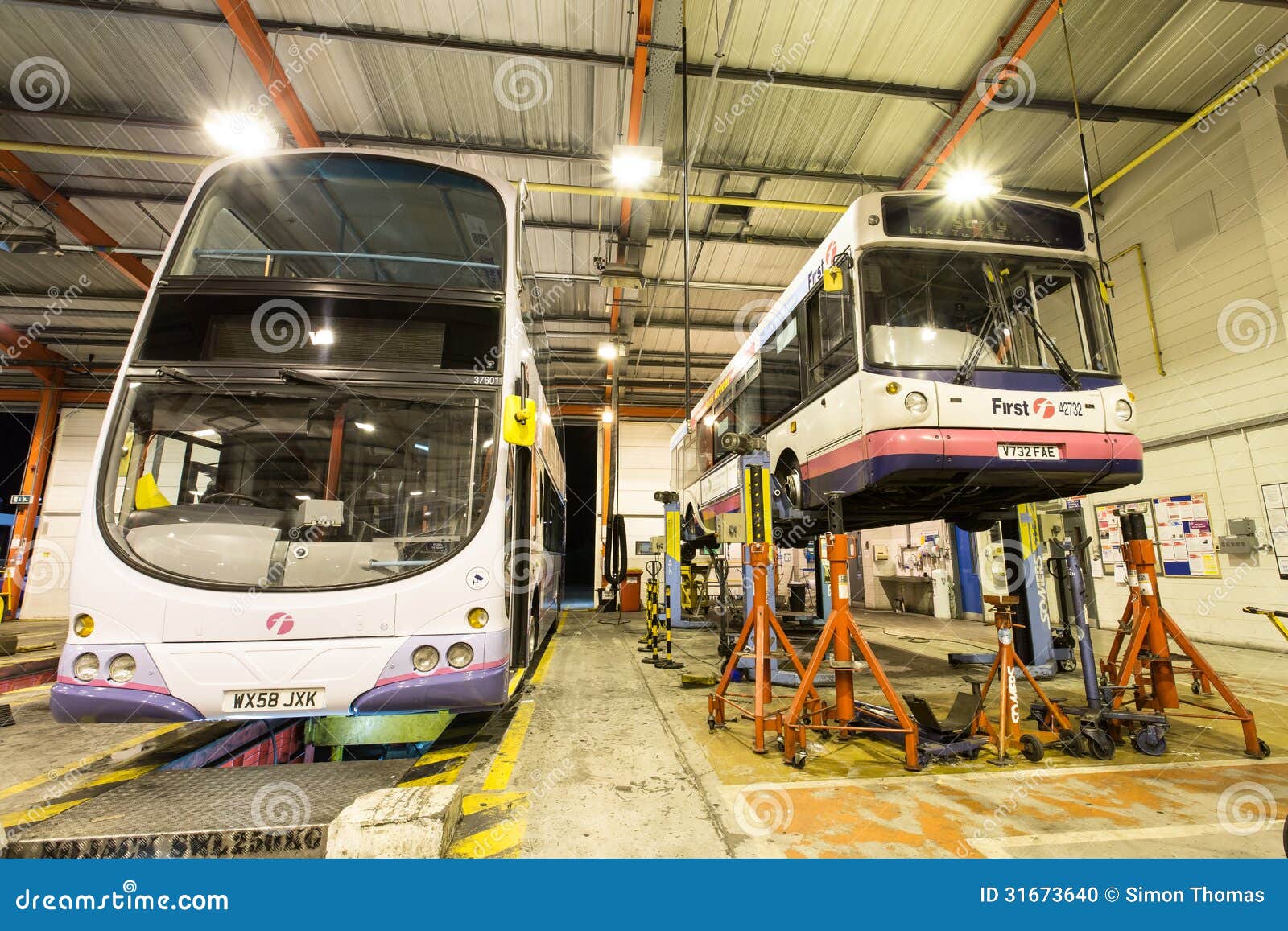 Bus Repairs editorial image. Image of repair, jack, inspection 31673640