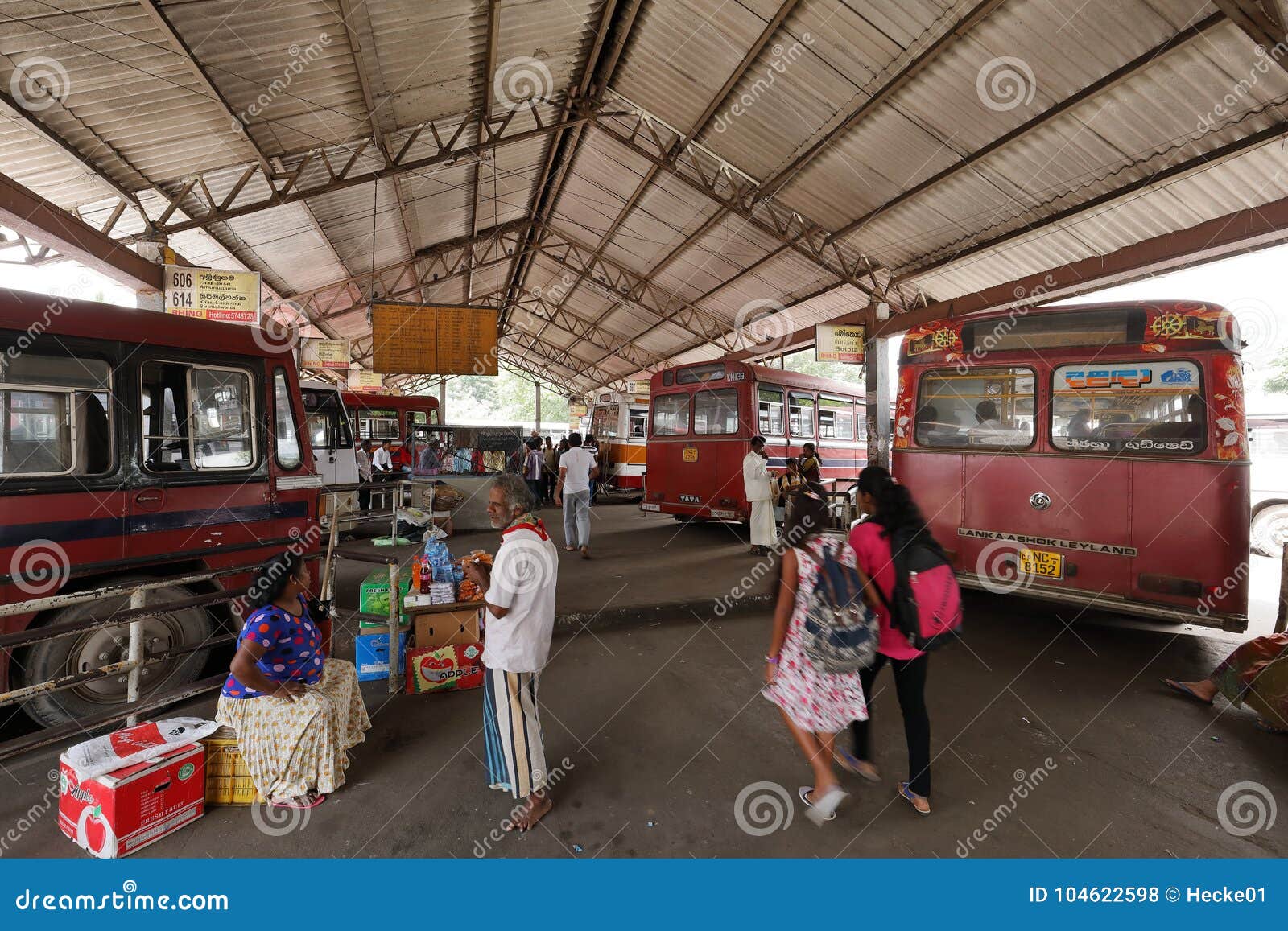 The Bus Station of Kandy in Sri Lanka Editorial Stock Photo Image of