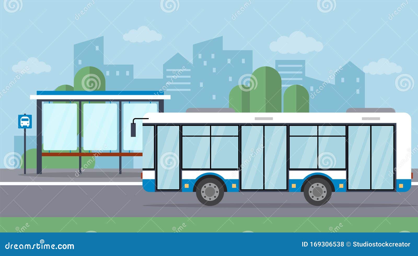 Аня ждет автобус на остановке изобразите. Мультяшная остановка с автобусом. Остановка общественном транспорте иллюстрации. Автобусная остановка иллюстрация. Автобус на остановке рисунок.