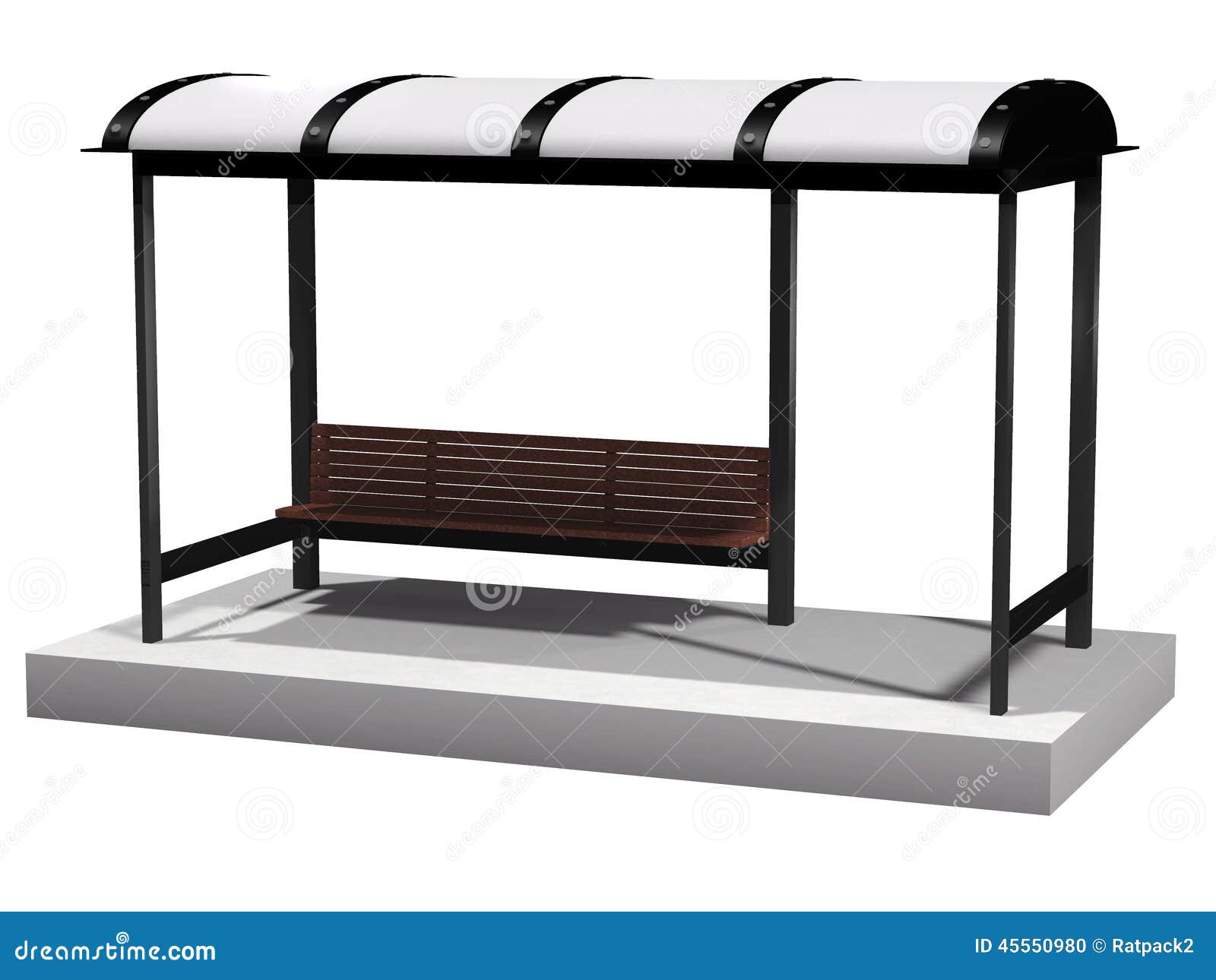 Bus Stop stock photo. Image of isolated, metal, gray 45550980