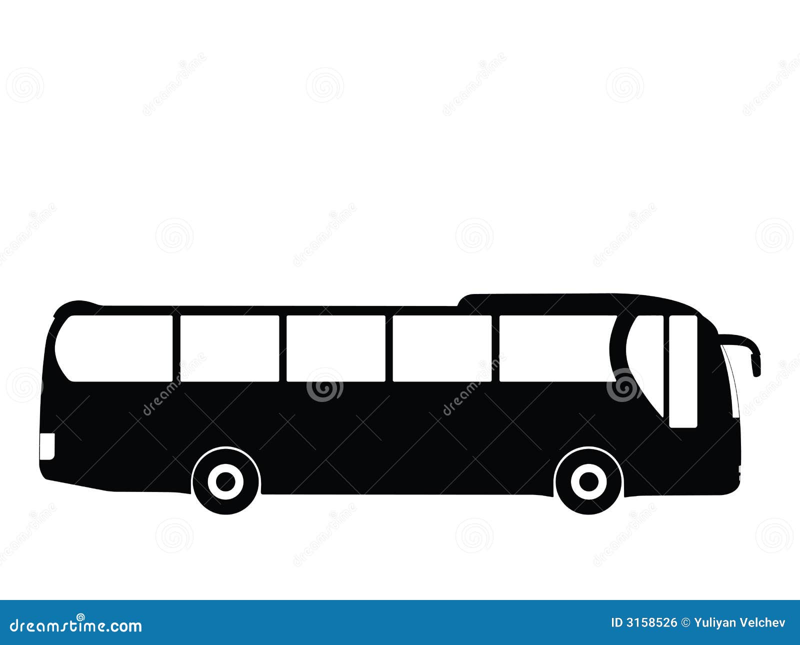 Bus vector stock vector. Image of clipart, passenger, ticket - 3158526