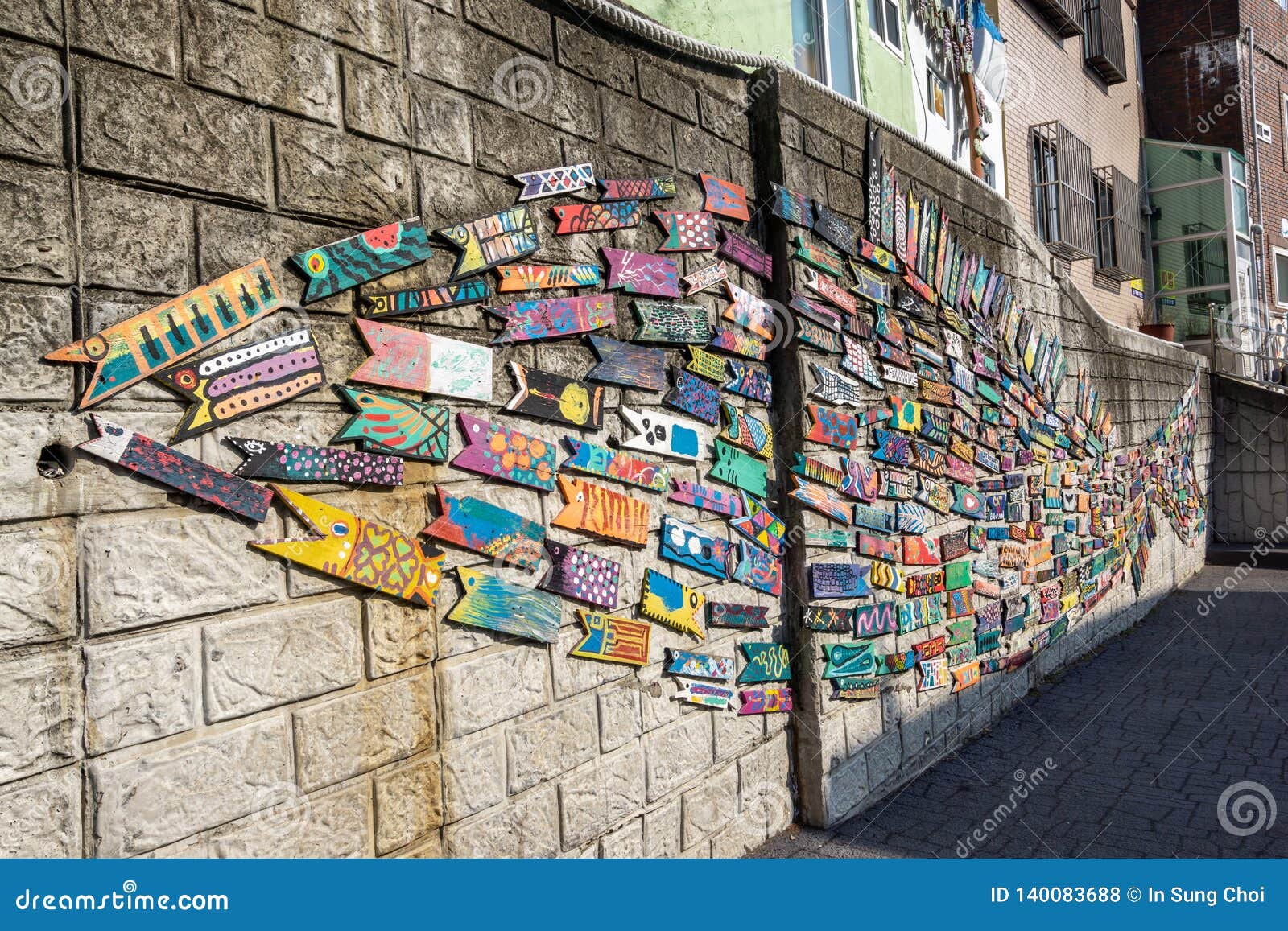 Busan gamcheon mural arts editorial stock photo Image of Busan gamcheon mural arts editorial stock photo Image of