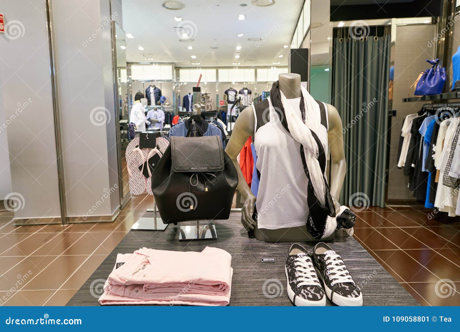 Armani Exchange store editorial photo. Image of indoor - 109058801