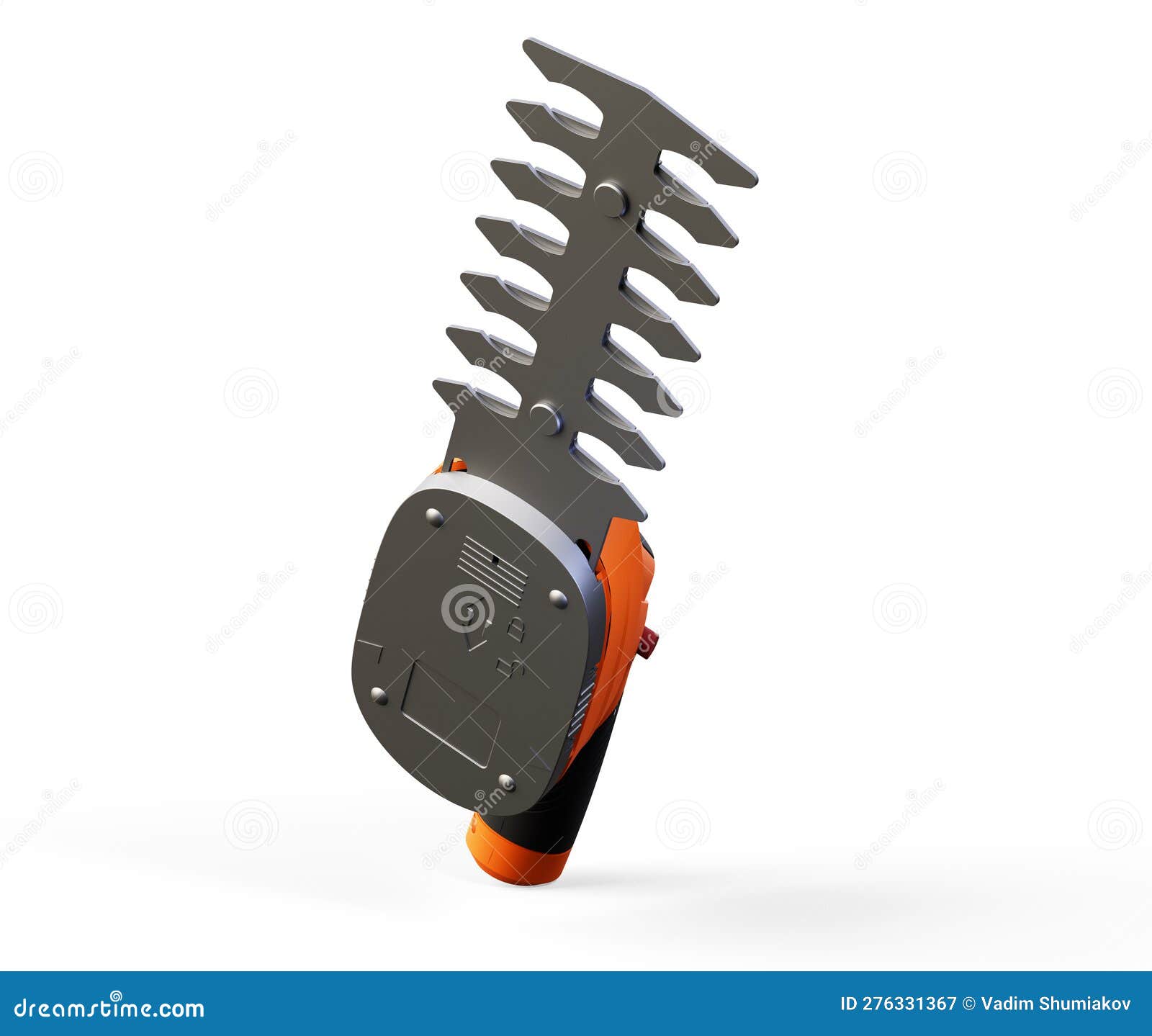 Bush Cutter 3D Render Using an Hedge Clipper in the Garden Stock