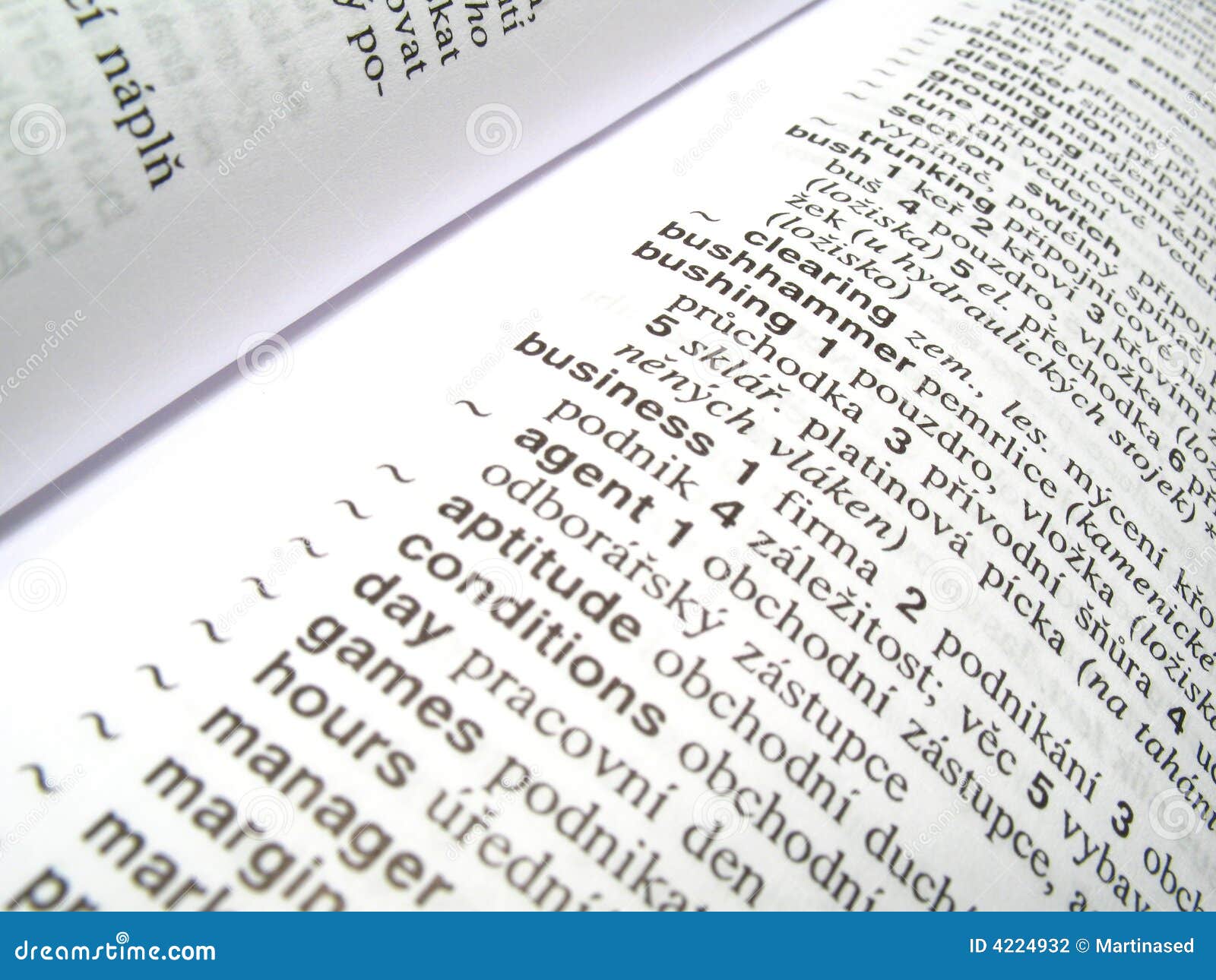 Business stock photo. Image of paper, encyclopaedia, words 4224932