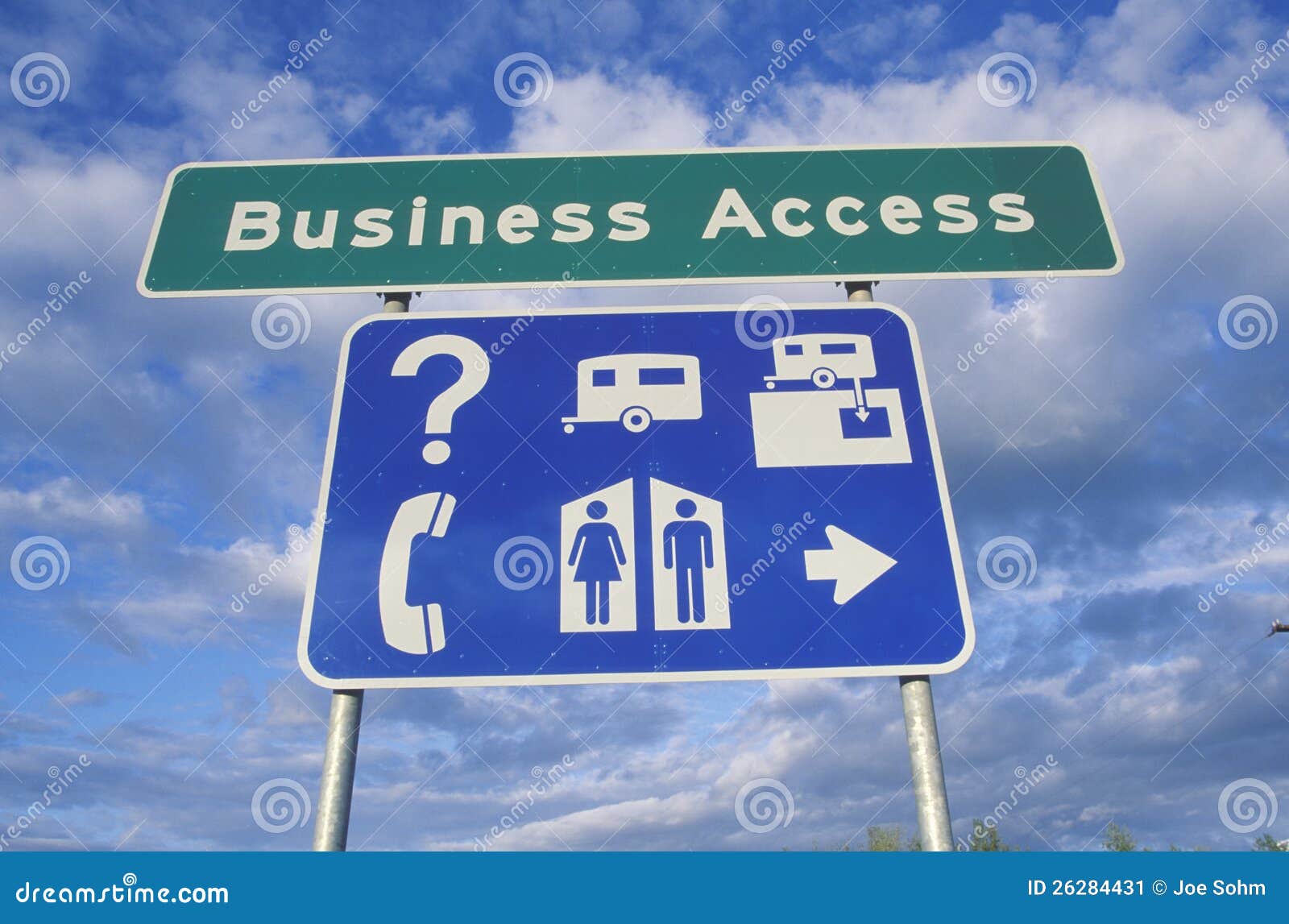 Business Access sign stock image. Image of united, trailer 26284431