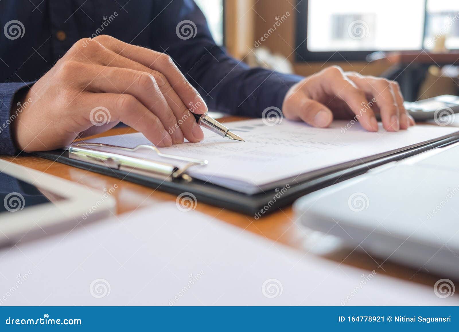 Business Accountant Sitting in Finance Accounting Auditor, Banker, Working in Office Stock Image ...