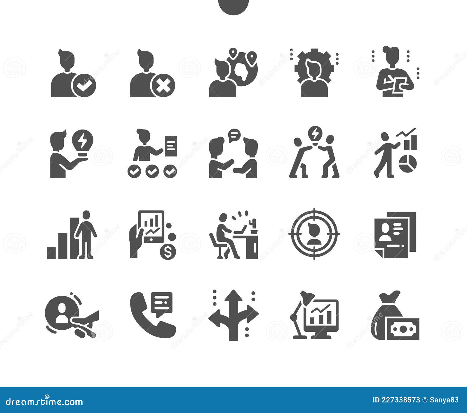 Business Administration. Job Interview Stock Vector Illustration of