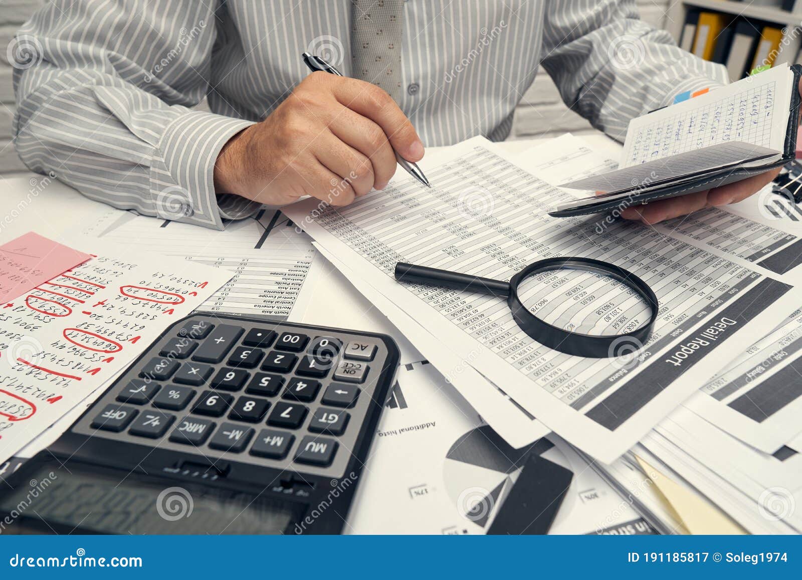 Business Analysis and Accounting Concept Businessman Working with