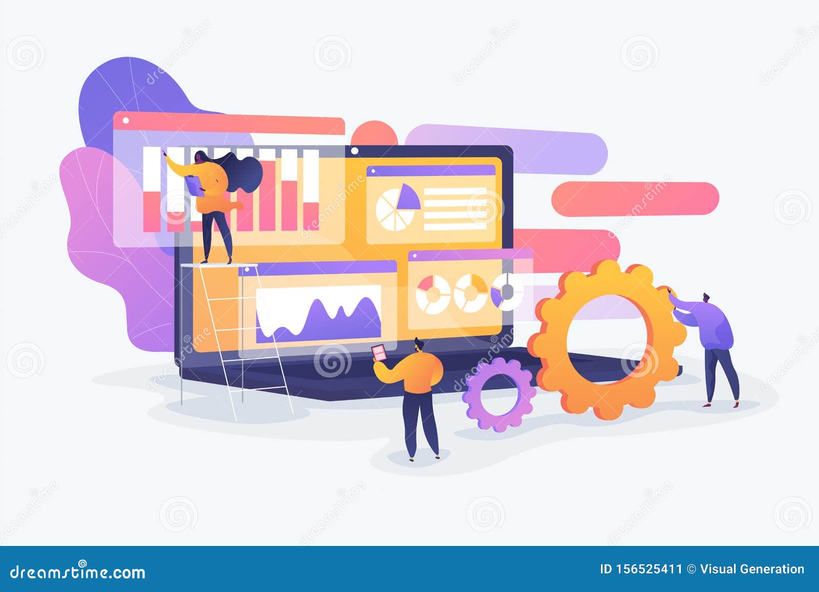 Business Analysis Concept Vector Illustration Stock Vector