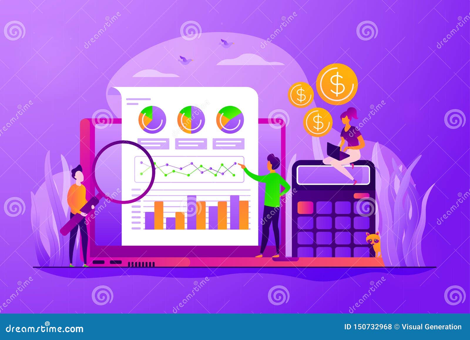 Business Analysis Concept Vector Illustration Stock Vector