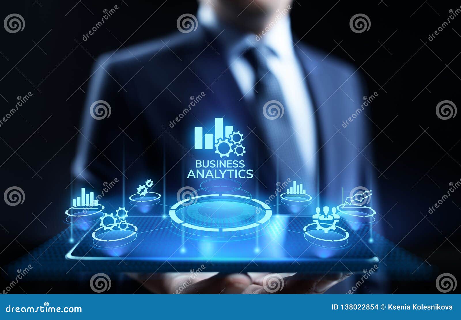 Business Analytics Intelligence Analysis BI Big Data Technology Concept