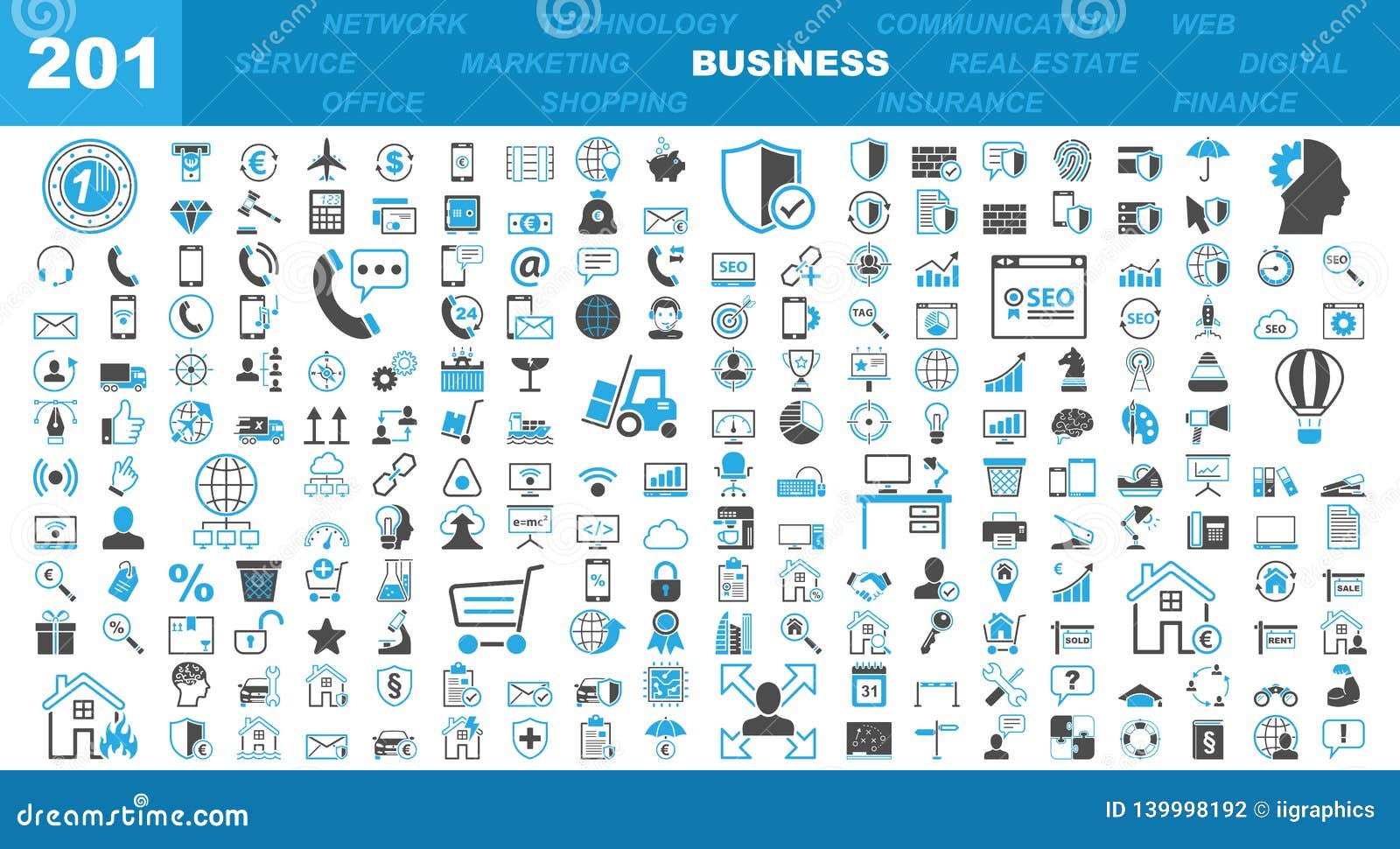 business & office icons - 201 iconset