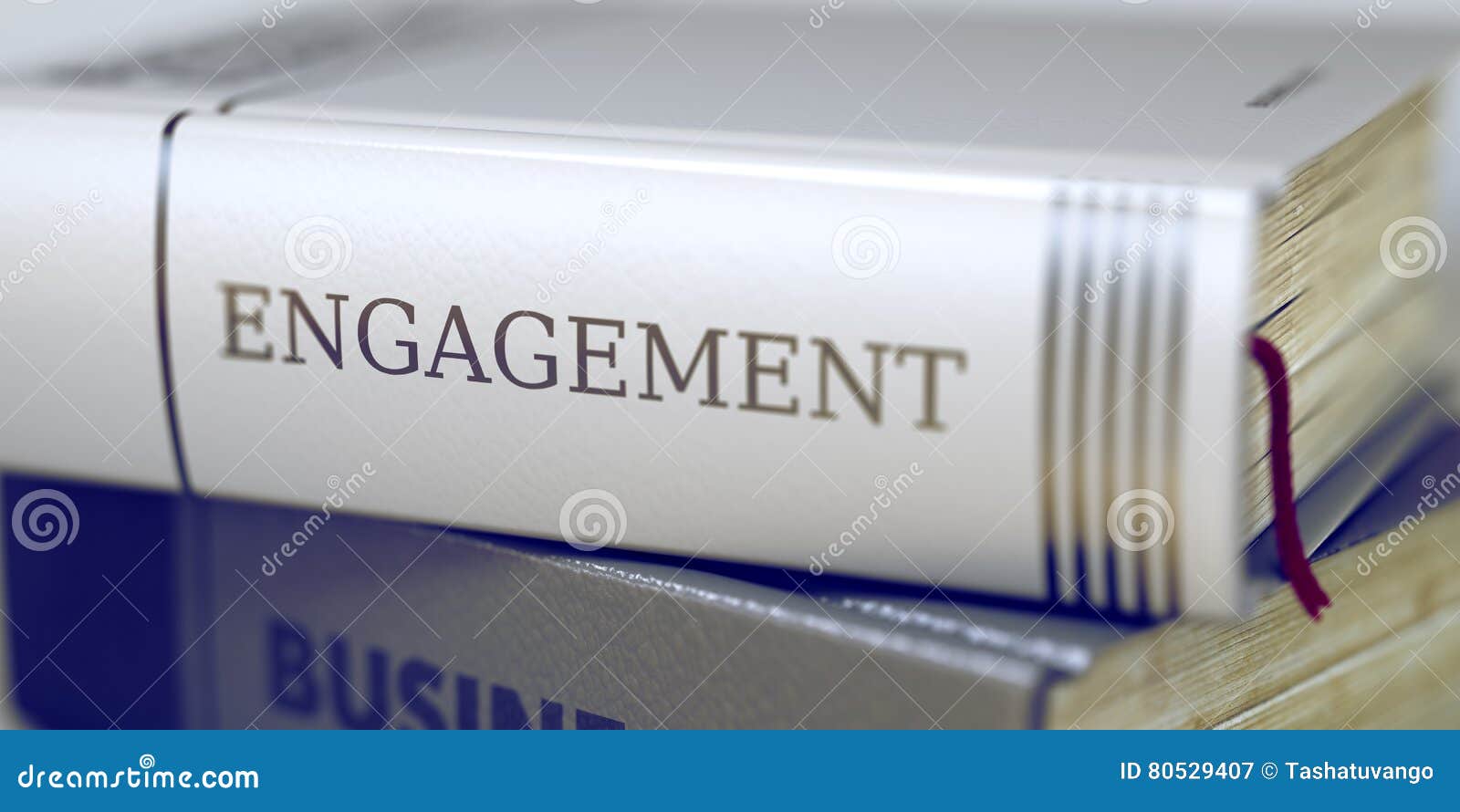 business - book title. engagement. 3d.