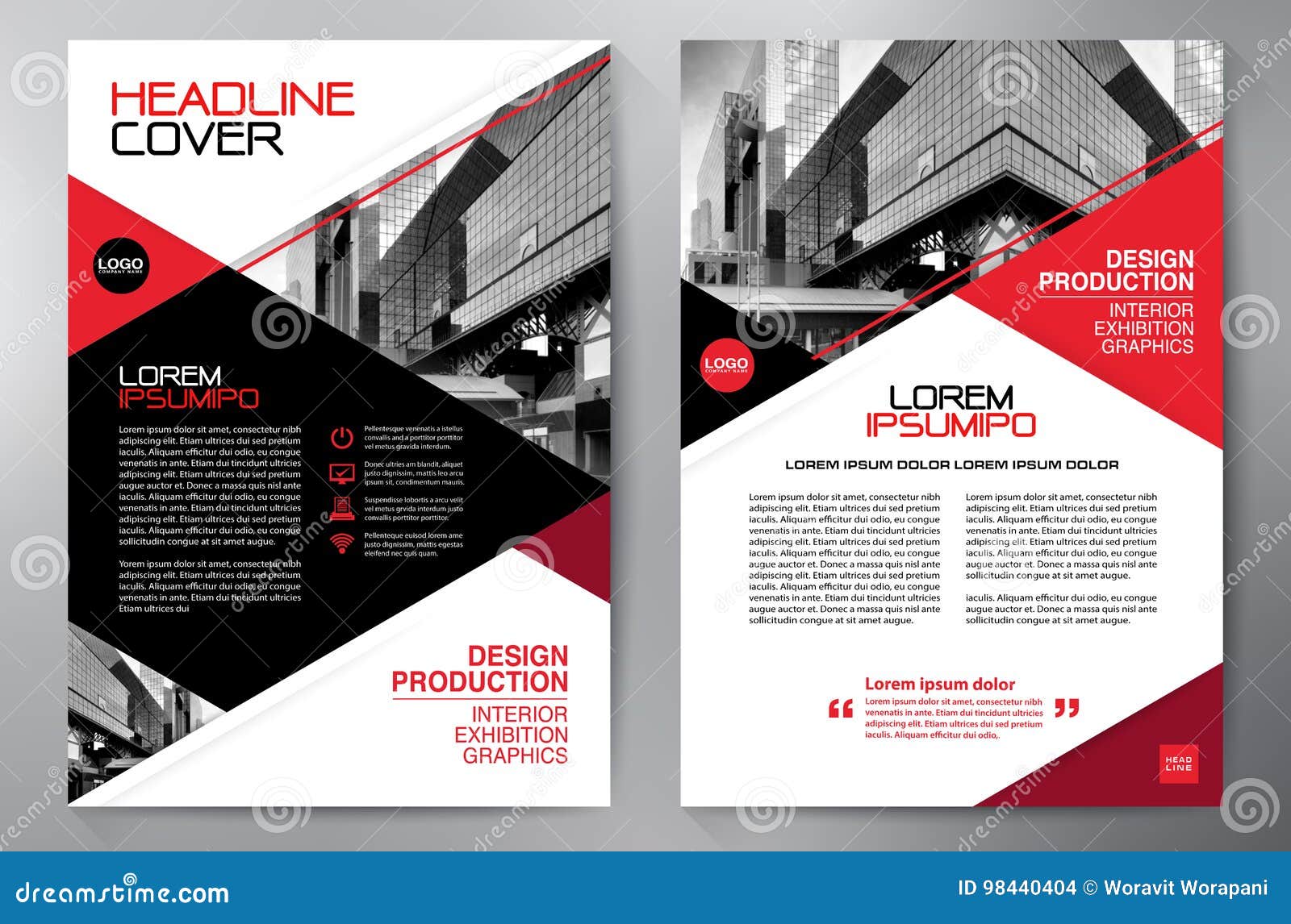 business brochure. flyer . leaflets a4 template. cover boo