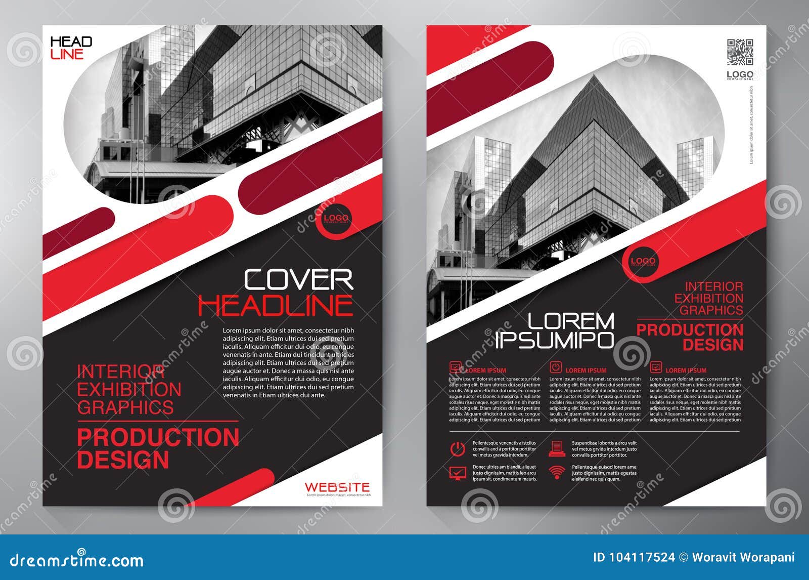 business brochure. flyer . leaflets a4 template. cover