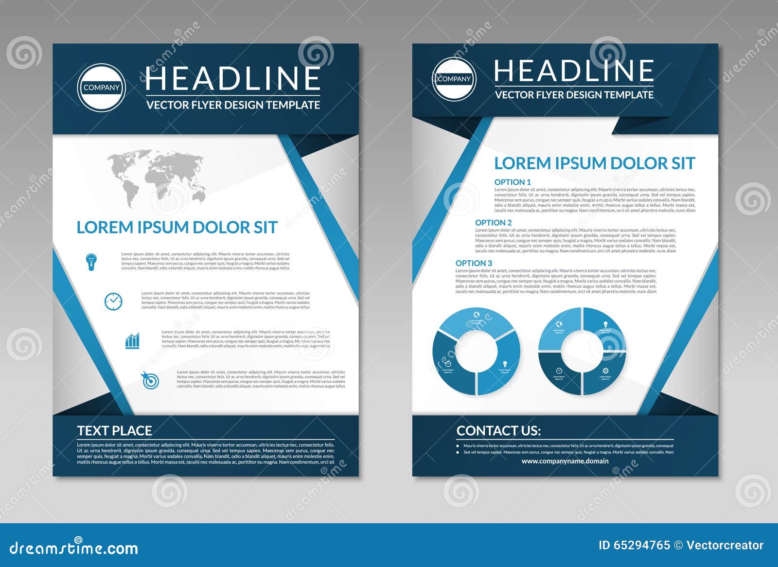 Business Brochure Flyer Design Template. A22 Size Stock Vector Within Microsoft Publisher Flyer Templates Free Download