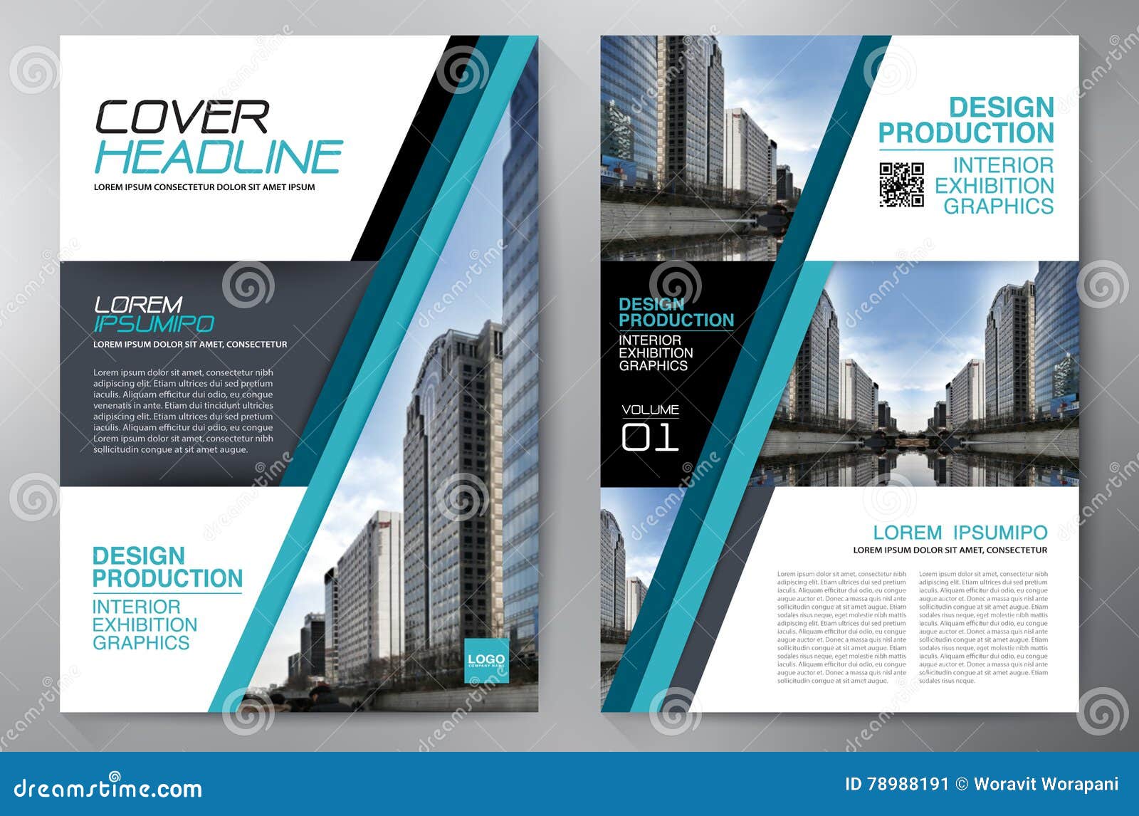 business brochure flyer  a4 template.