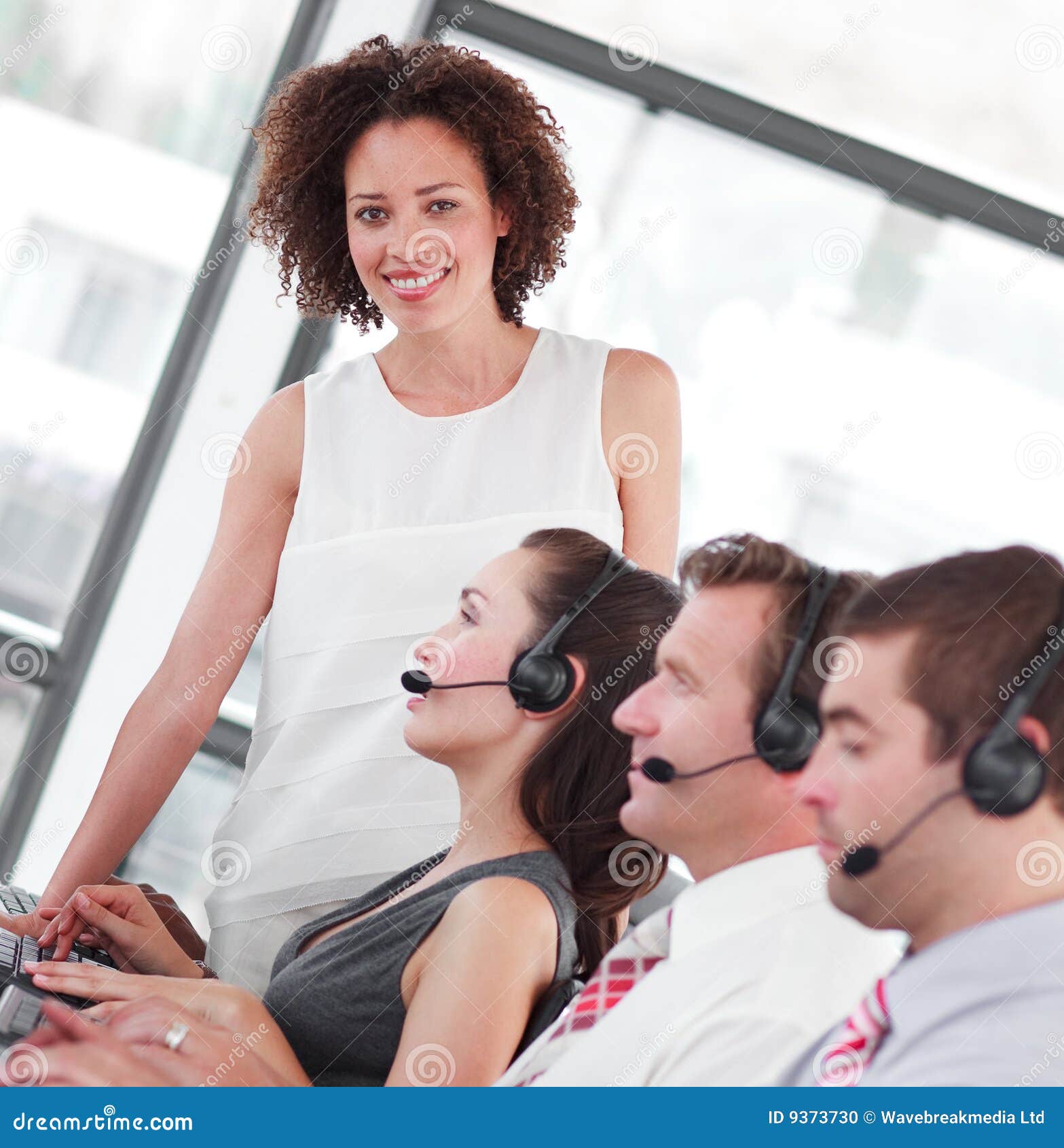 Business call centre stock photo. Image of colleagues 9373730