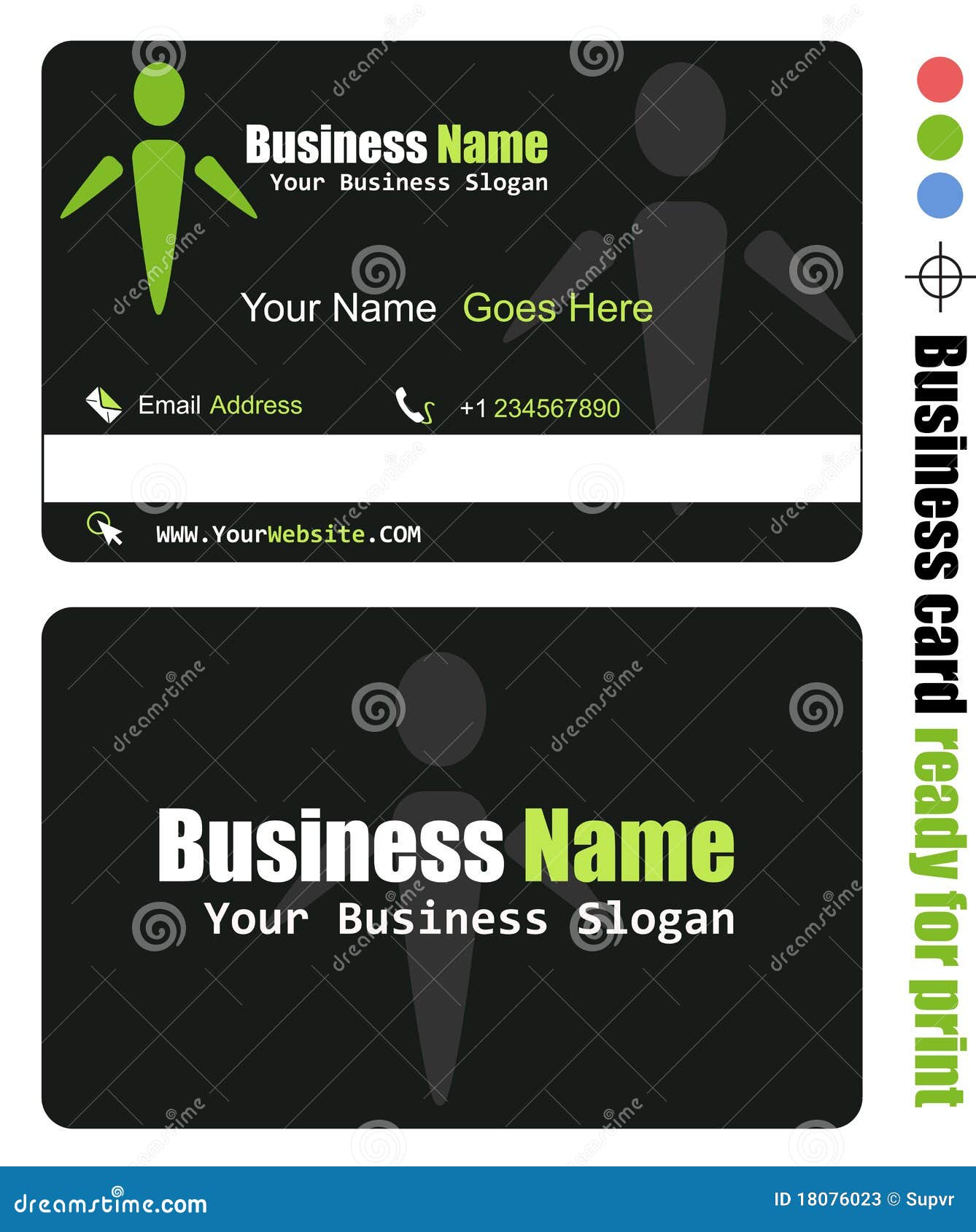 Business Card stock vector. Illustration of template 18076023