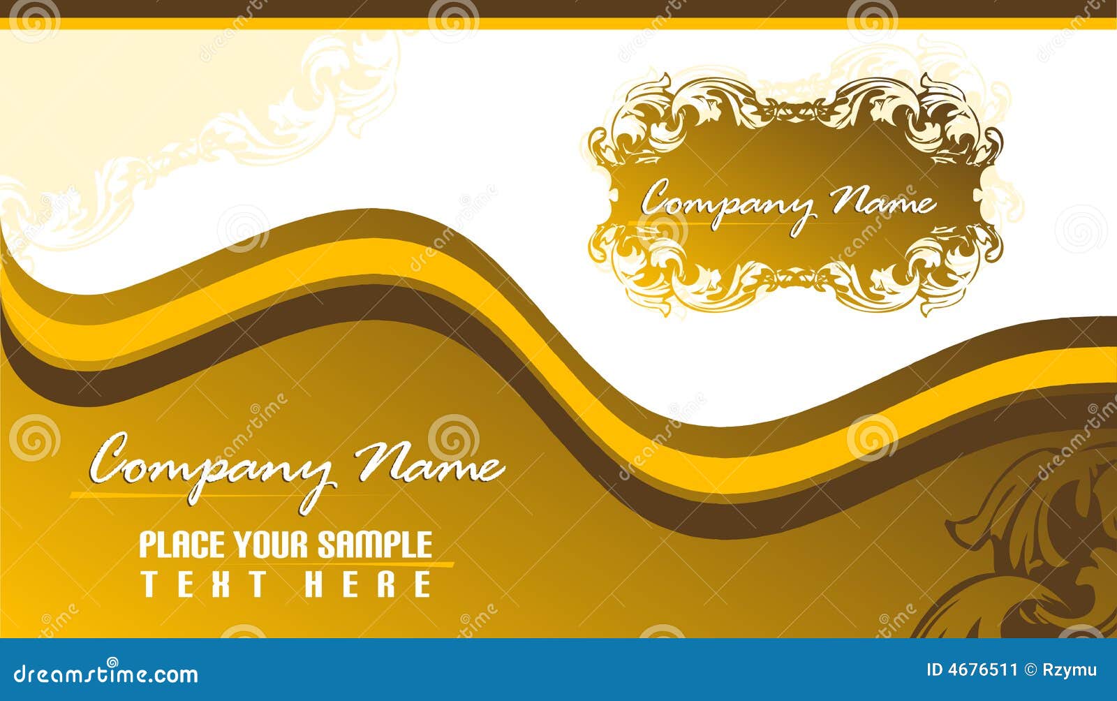 Business Card 2x3 5 Stock Vector Illustration Of Letter 4676511