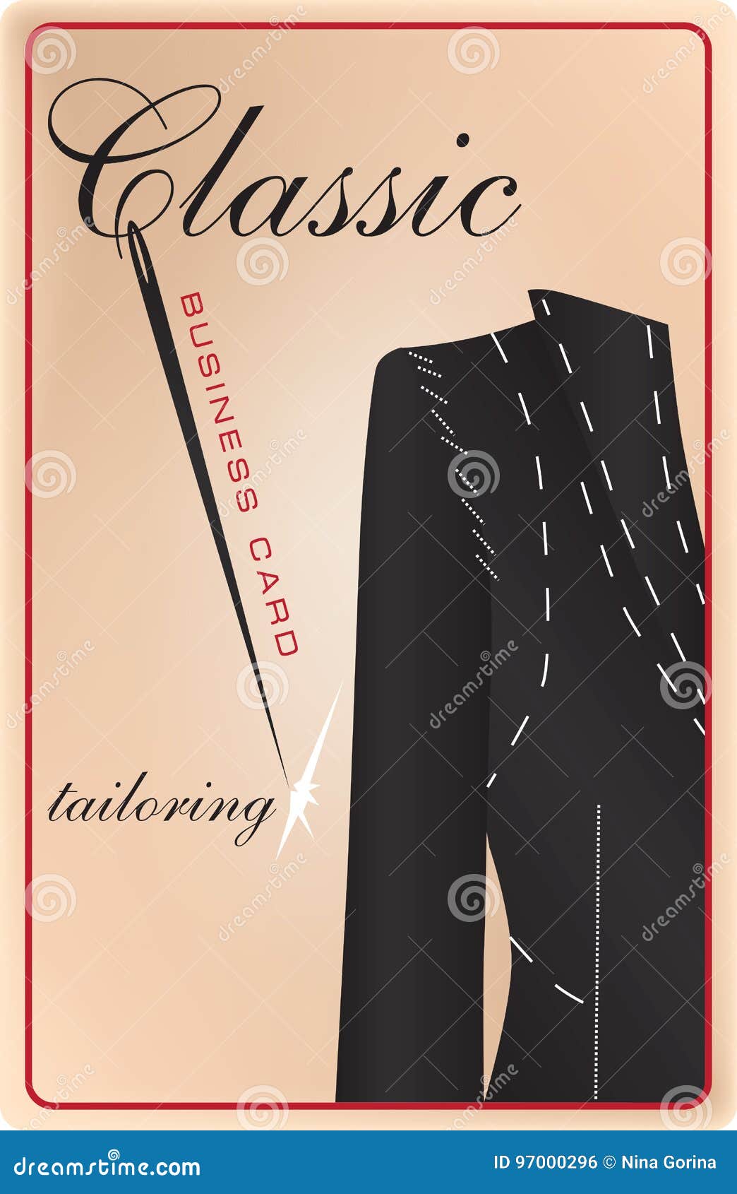 Download Business Card Classic Tailoring Stock Vector ...