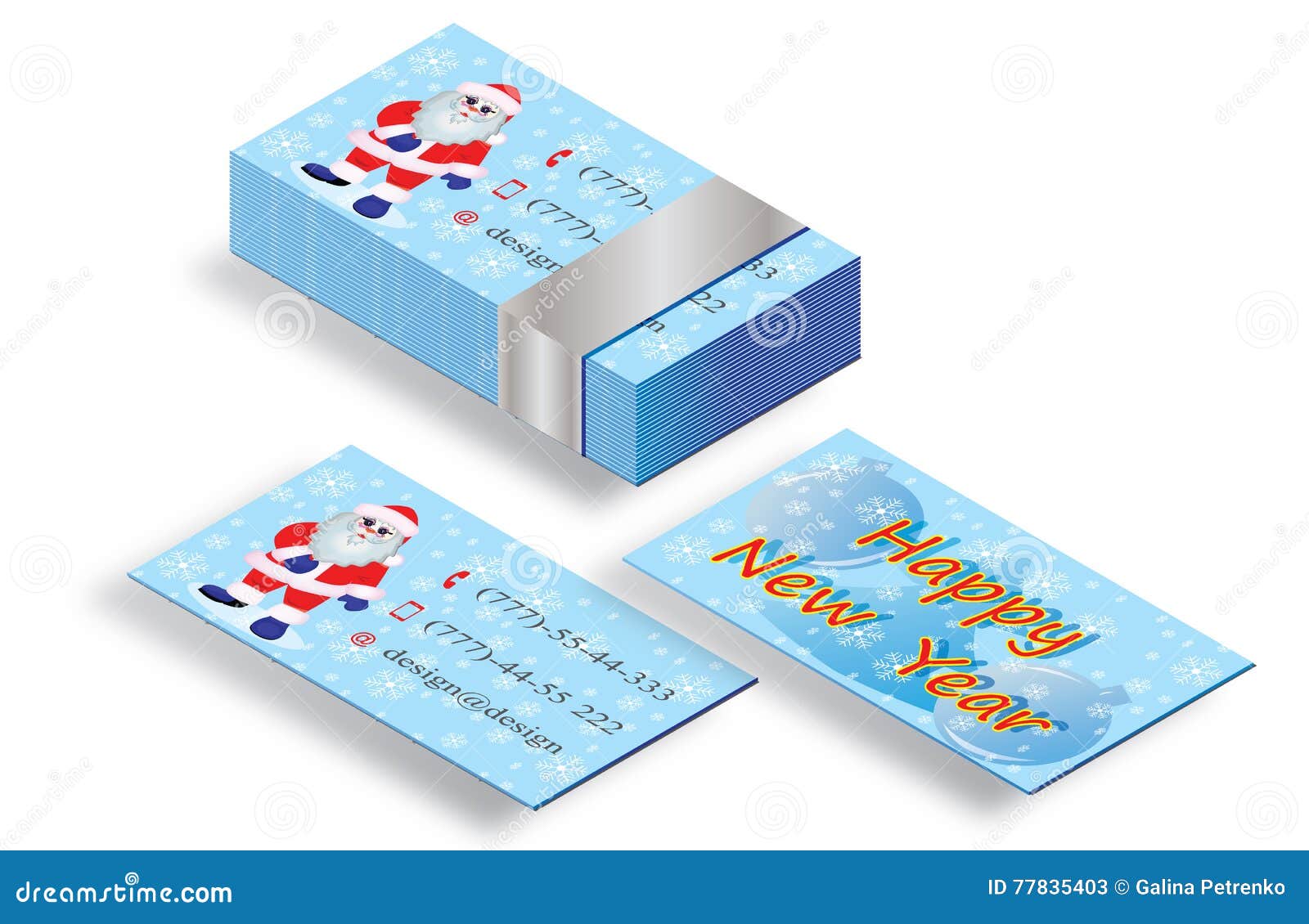 business card santa claus stock illustration illustration santa claus business cards