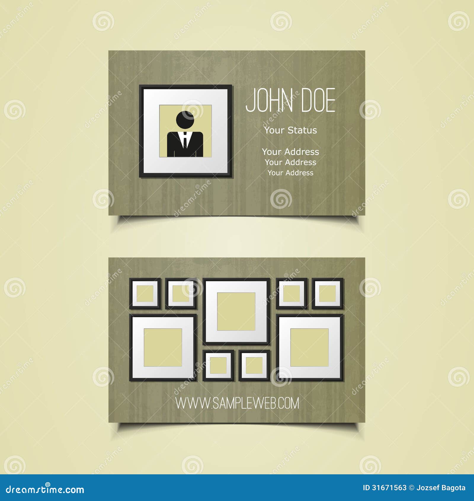business card template