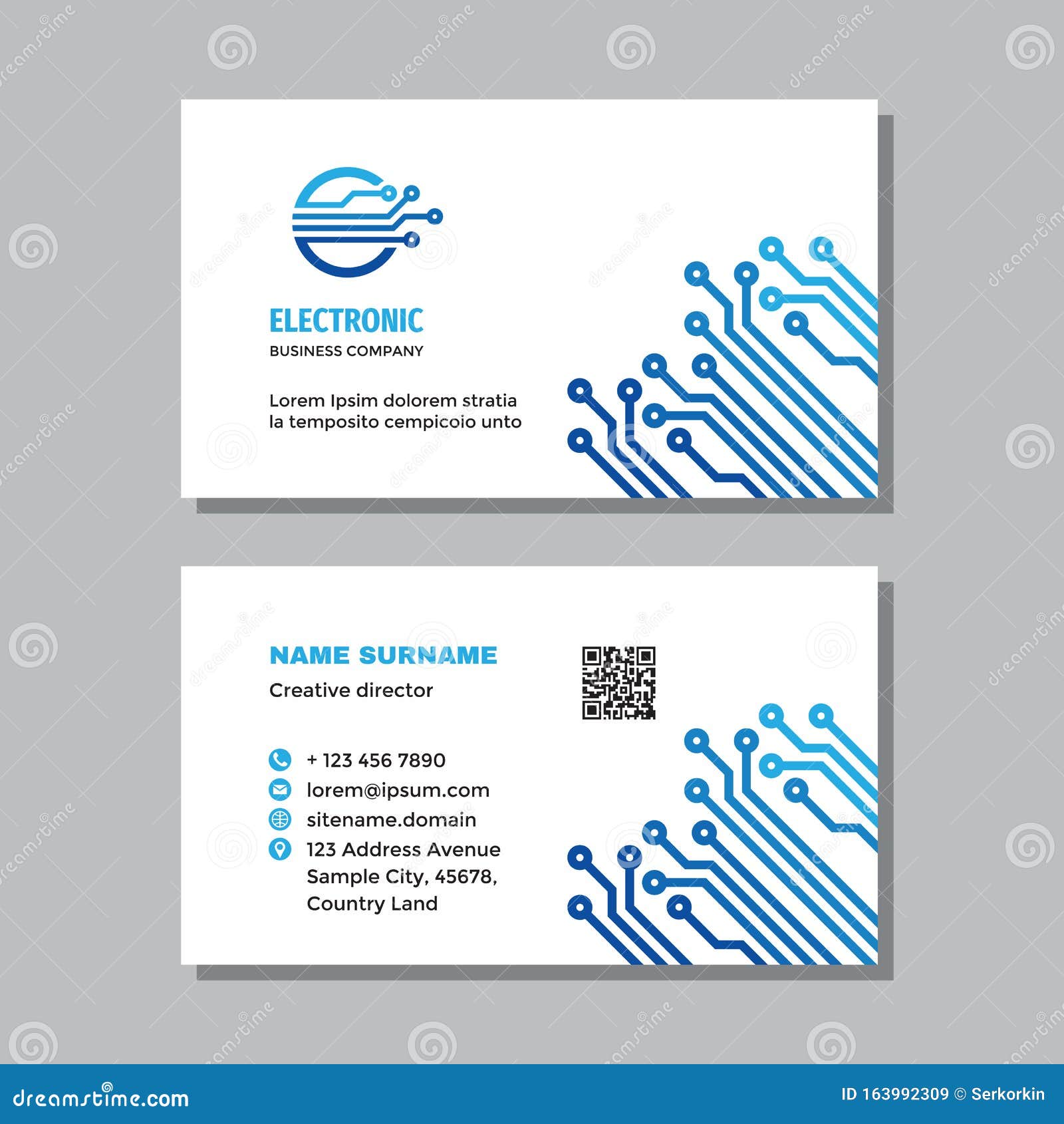 Business Card Template with Logo - Concept Design. Network Inside Networking Card Template Business Card Template with Logo - Concept Design. Network Inside Networking Card Template
